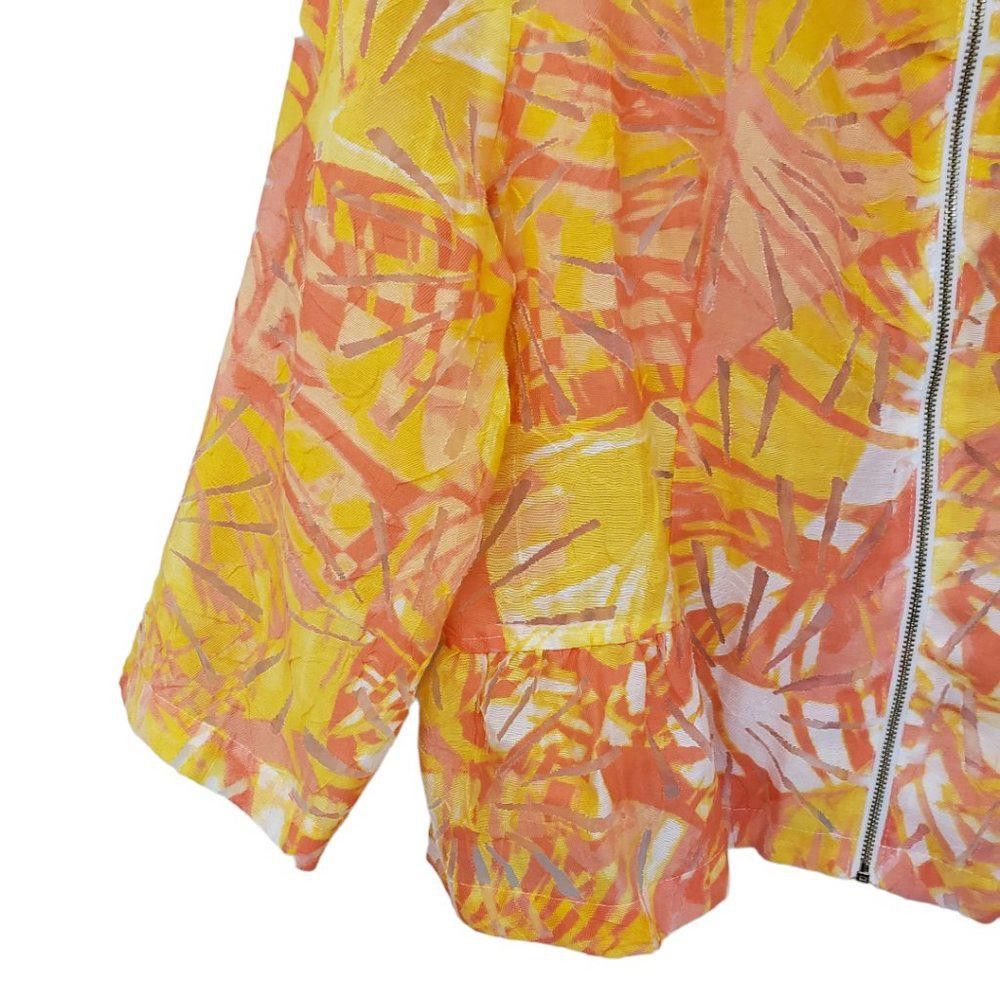 Designer CT188a Ruby Rd. Zip Down Orange Shirt 18 Size XXL / US 16-18 / IT 52-54 - 3 Thumbnail
