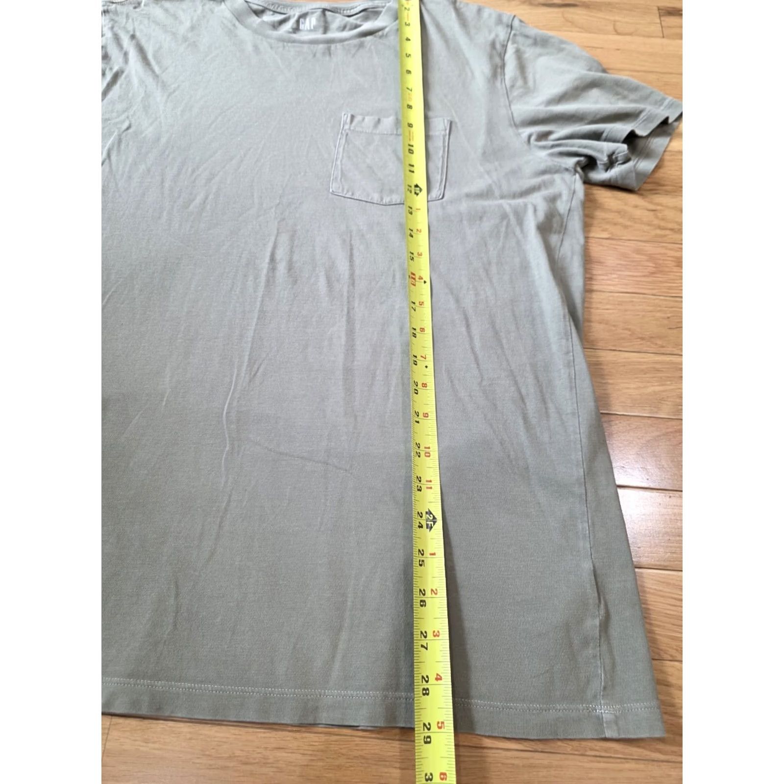 Gap Gap Pocket T-Shirt Green Mens Large Crew Neck Short Sleeve Shirt Size US L / EU 52-54 / 3 - 6 Thumbnail