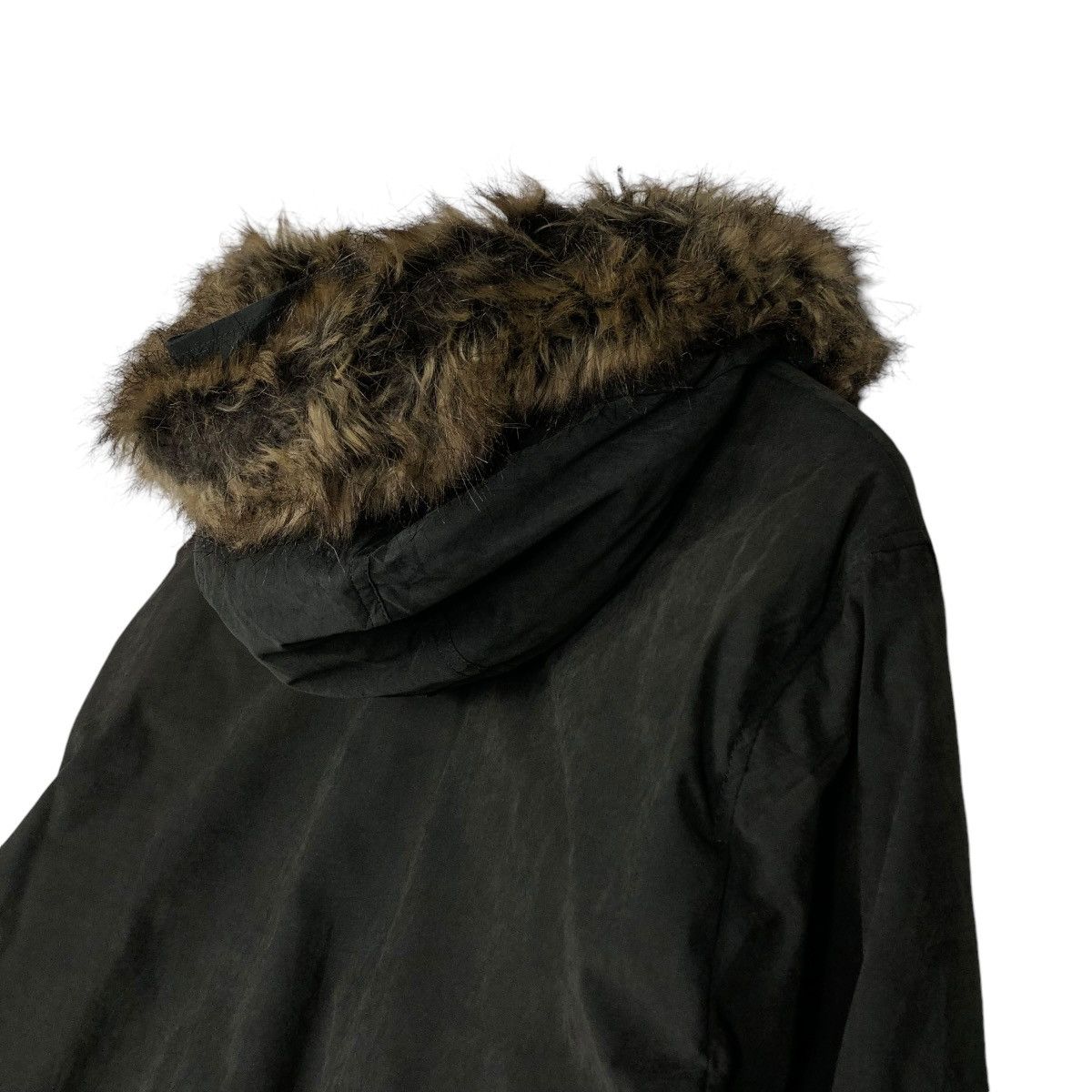 Japanese Brand 🔥VINTAGE BOMBER JACKET CHORE WORKER VOLCOM MINK FUR HOODIE Size US XL / EU 56 / 4 - 12 Thumbnail