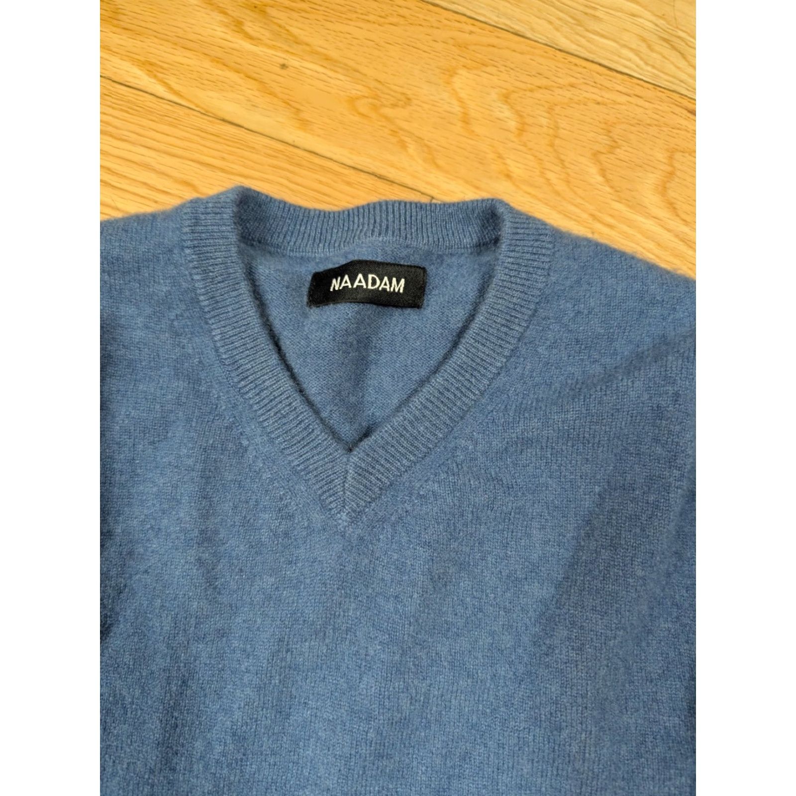 NAADAM VINTAGE NAADAM The Original Cashmere Sweater XXS Blue V Neck Crew Neck Pullover Women Size XXS / US 00 / IT 34 - 2 Thumbnail