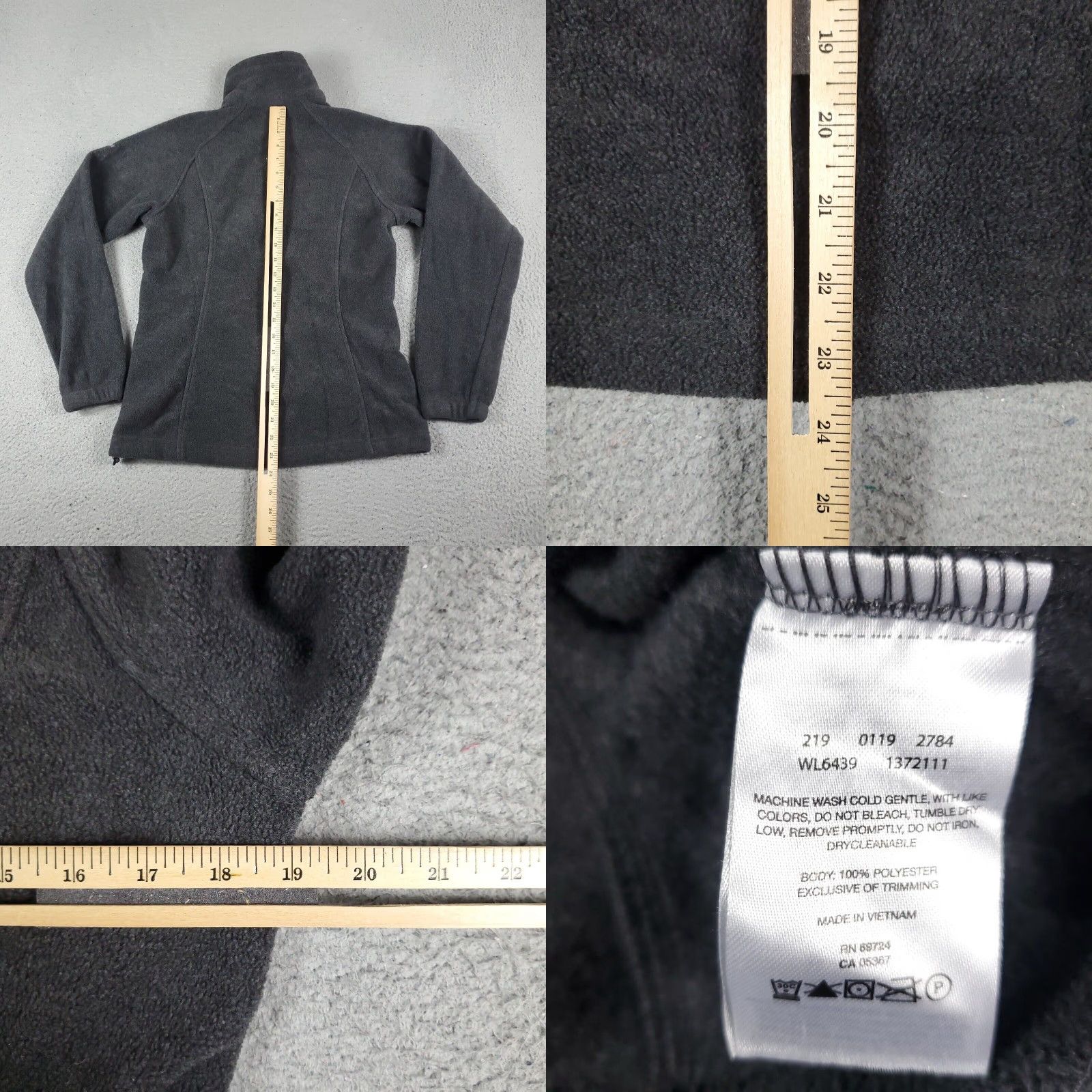 Vintage Columbia Jacket Womens Small Gray Fleece Full Zip Regular Fit All Seasons Size S / US 4 / IT 40 - 8 Thumbnail