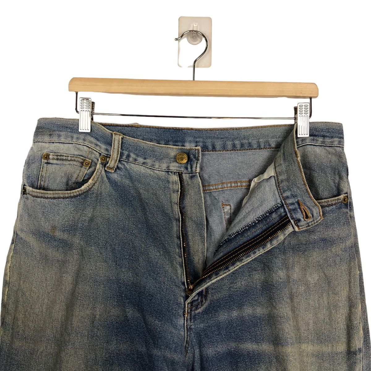 Japanese Brand RARE PUNK DESIGN DISTRESSED DENIM OSJ USA Size US 33 - 11 Thumbnail
