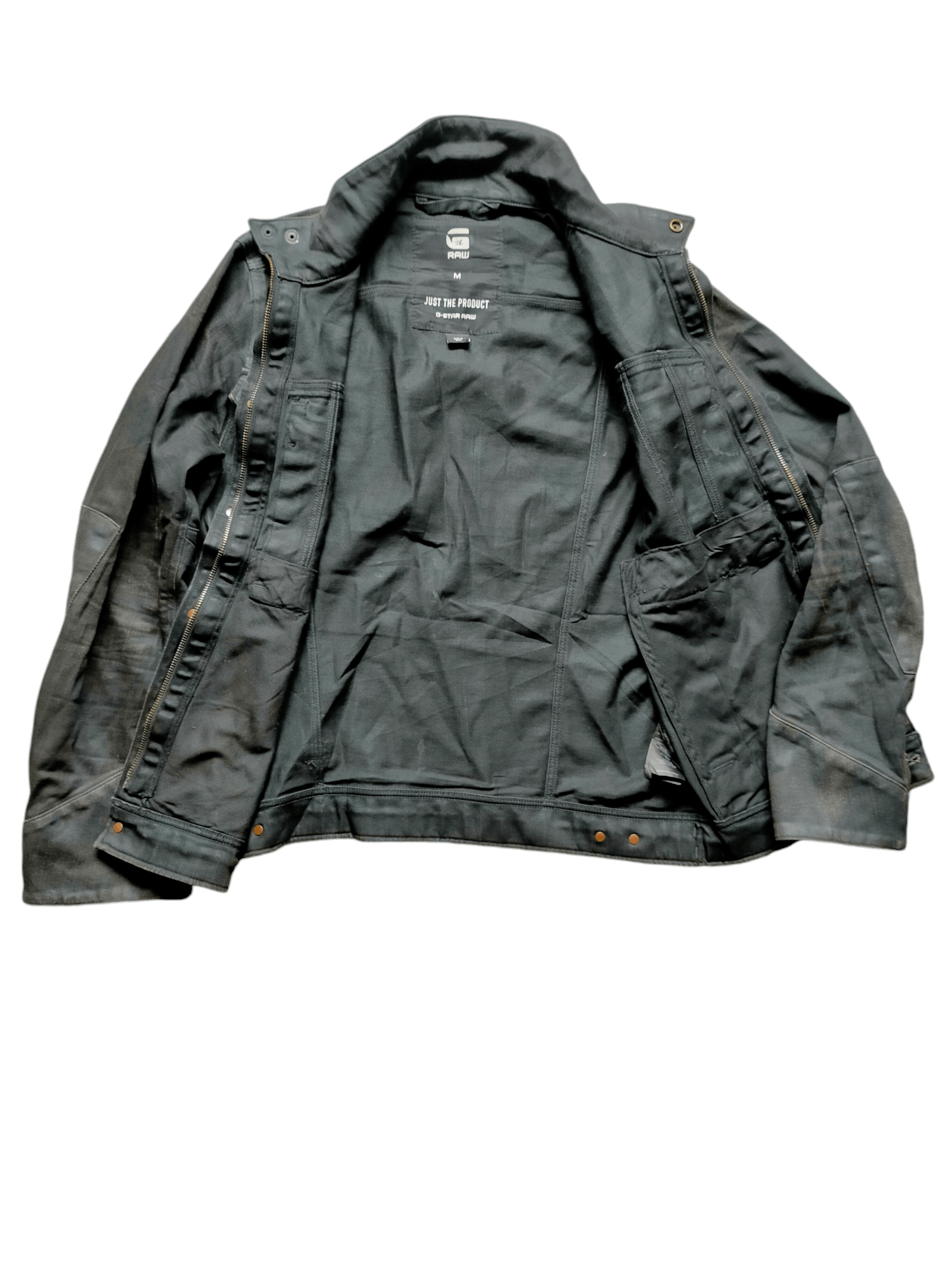 G-Star G-Star Raw Waxed Type 2 Denim Black Jacket Jeans Size US M / EU 48-50 / 2 - 17 Thumbnail