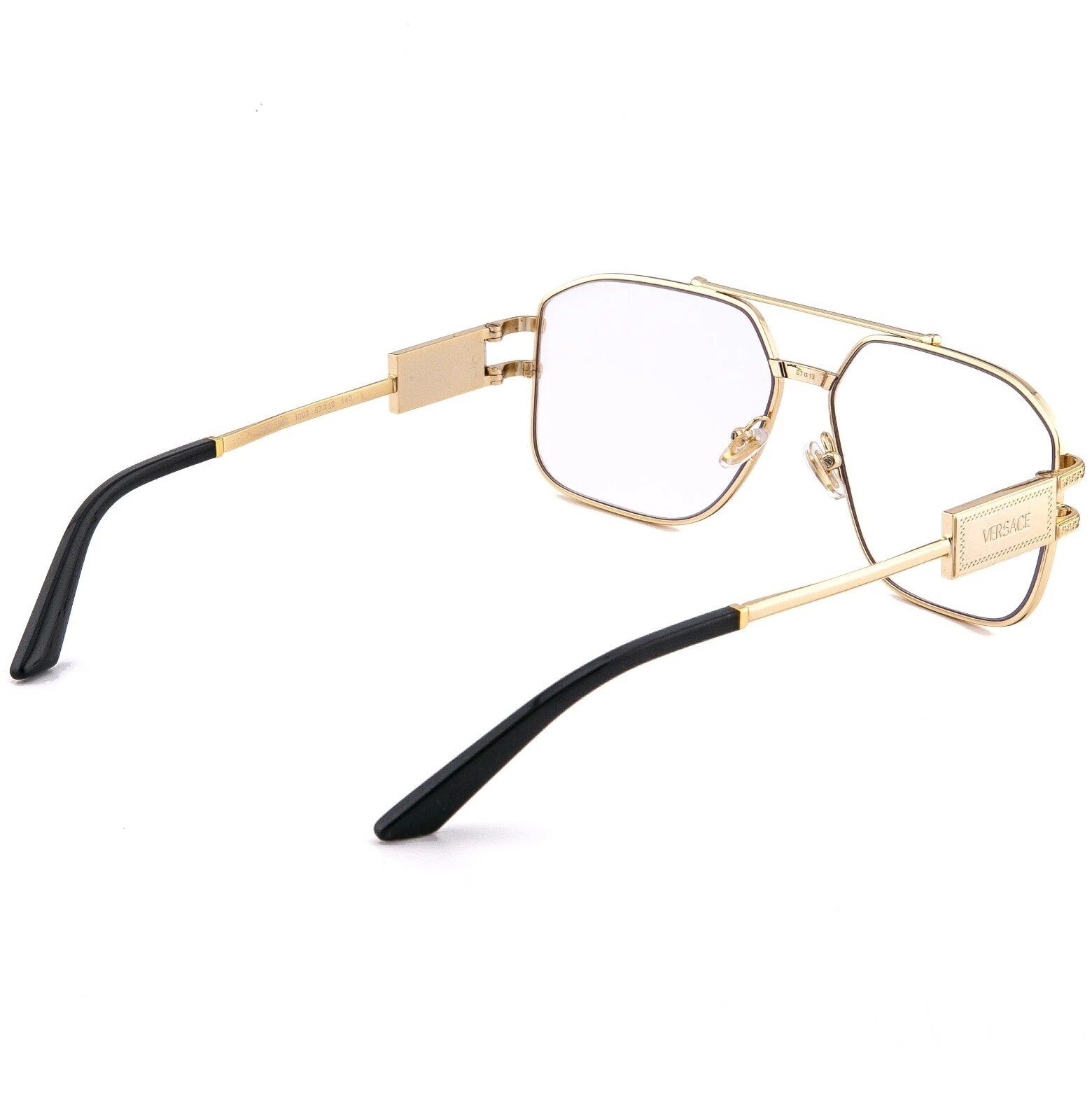 Versace VERSACE VE1302 1302 Gold Aviator Eyeglasses Optical Frame Size ONE SIZE - 4 Thumbnail