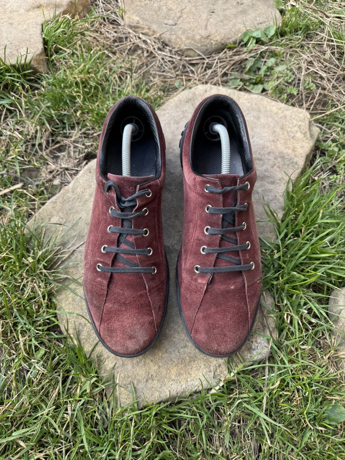 Gucci Gucci Low Top Suede Sneakers Size US 11 / EU 44 - 2 Thumbnail