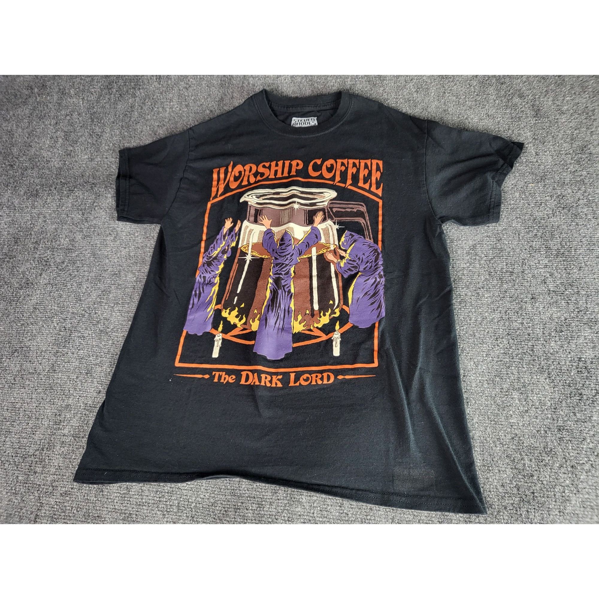 Other Worship Coffee The Dark Lord Tshirt Men Sz M Steven Rhodes N Size US M / EU 48-50 / 2 - 1 Thumbnail