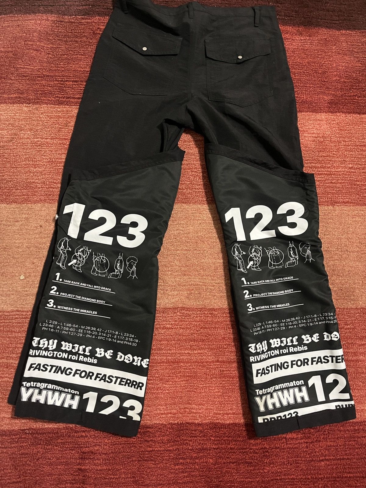 image of Rrr 123 Prayer Pant Size 30 Black, Men's