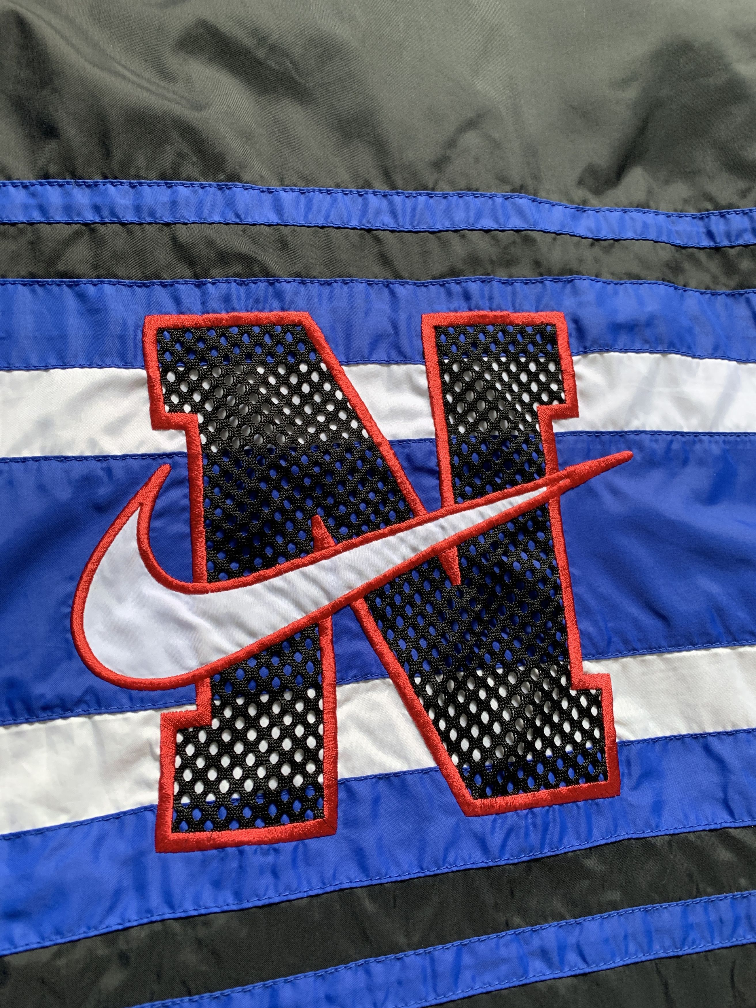 Nike × Vintage Vintage Nike Nylon Jacket Big Logo Baggy Crazy 90s Size US XL / EU 56 / 4 - 3 Thumbnail