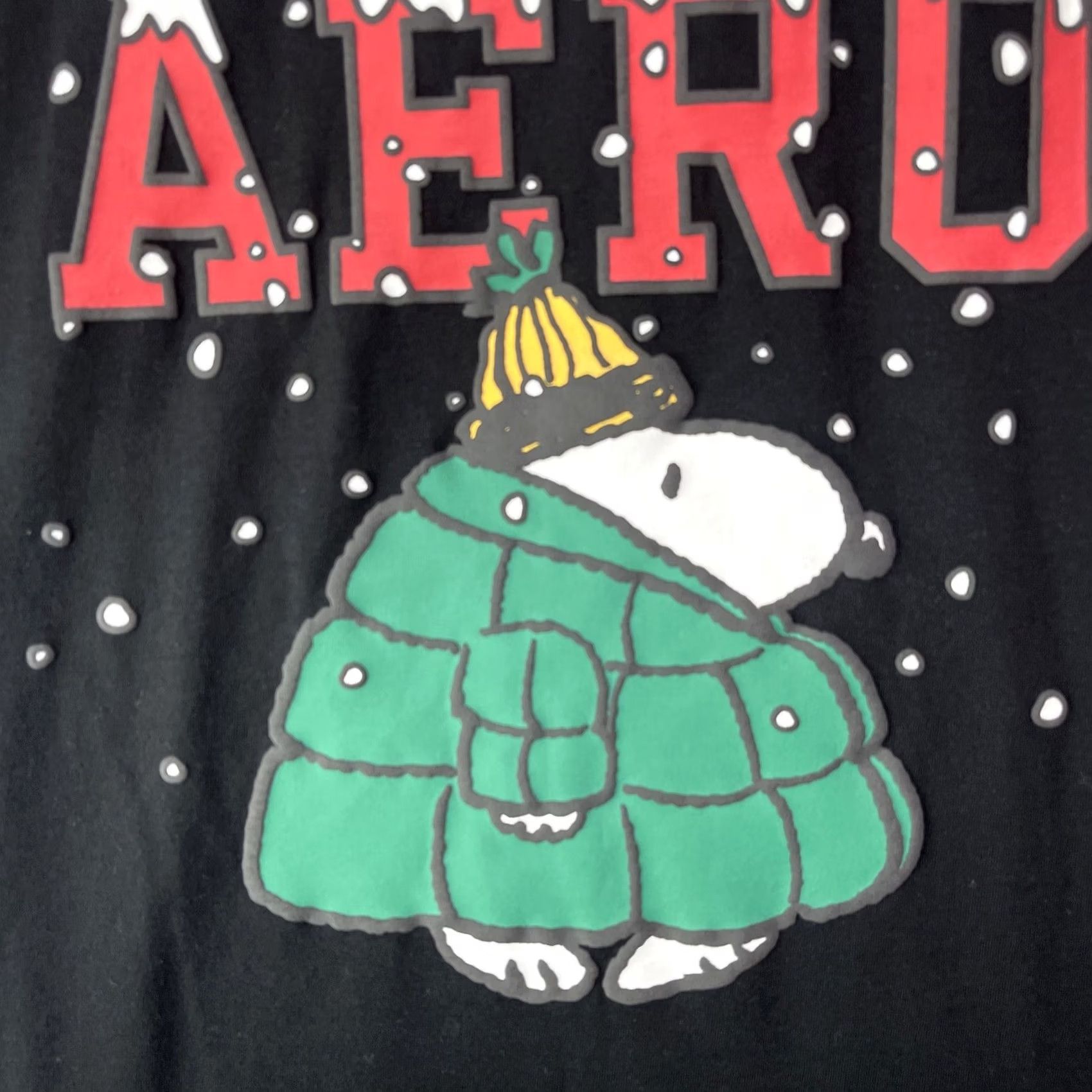 Aeropostale Snoopy Shirt Mens Large Peanuts Woodstock Aeropostale Holidays Christmas Adult Size US L / EU 52-54 / 3 - 4 Thumbnail