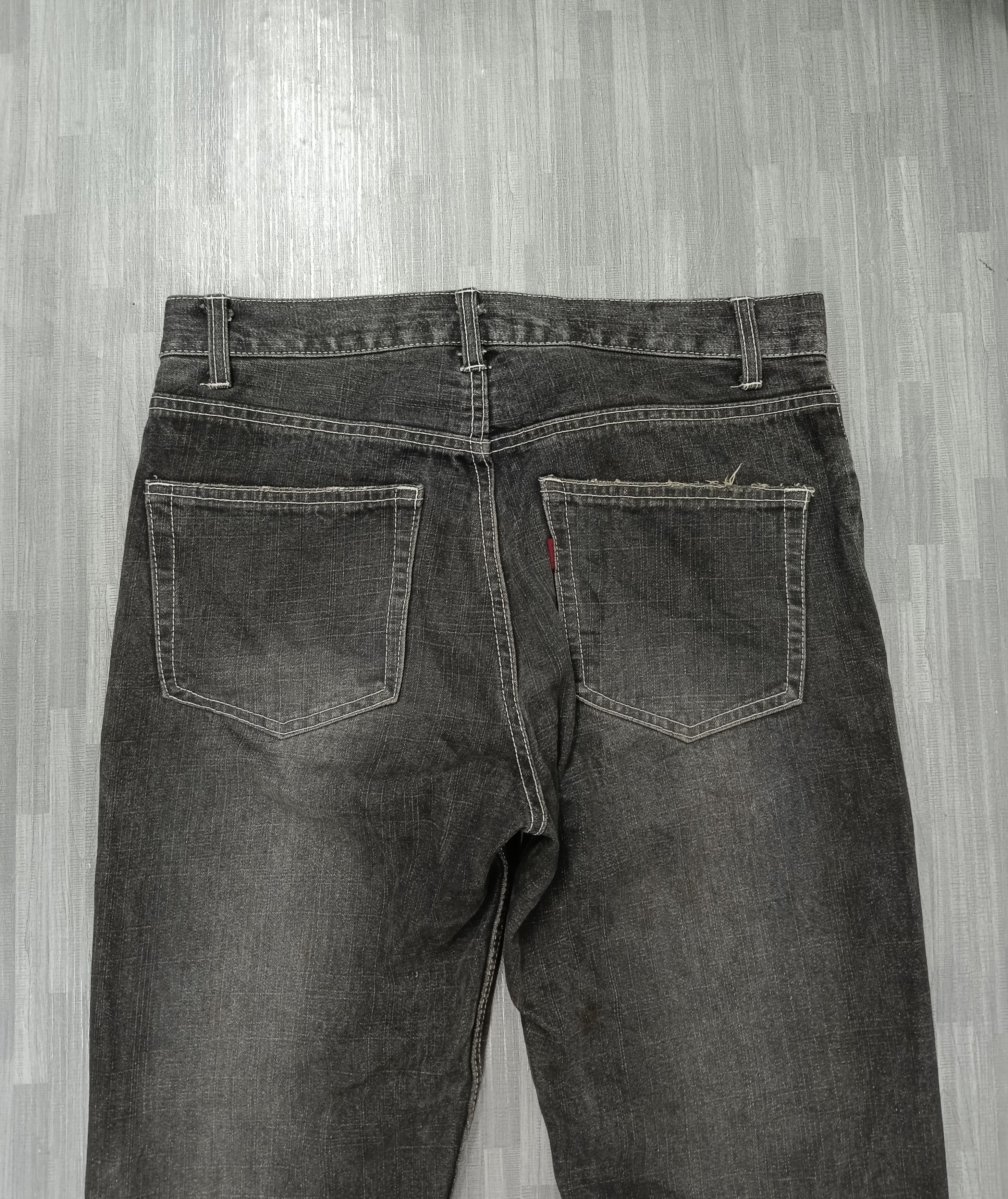Japanese Brand SICK FLARE DENIMVDES FREE BEAT HONORABLE DENIM PANTS Size US 31 - 5 Thumbnail
