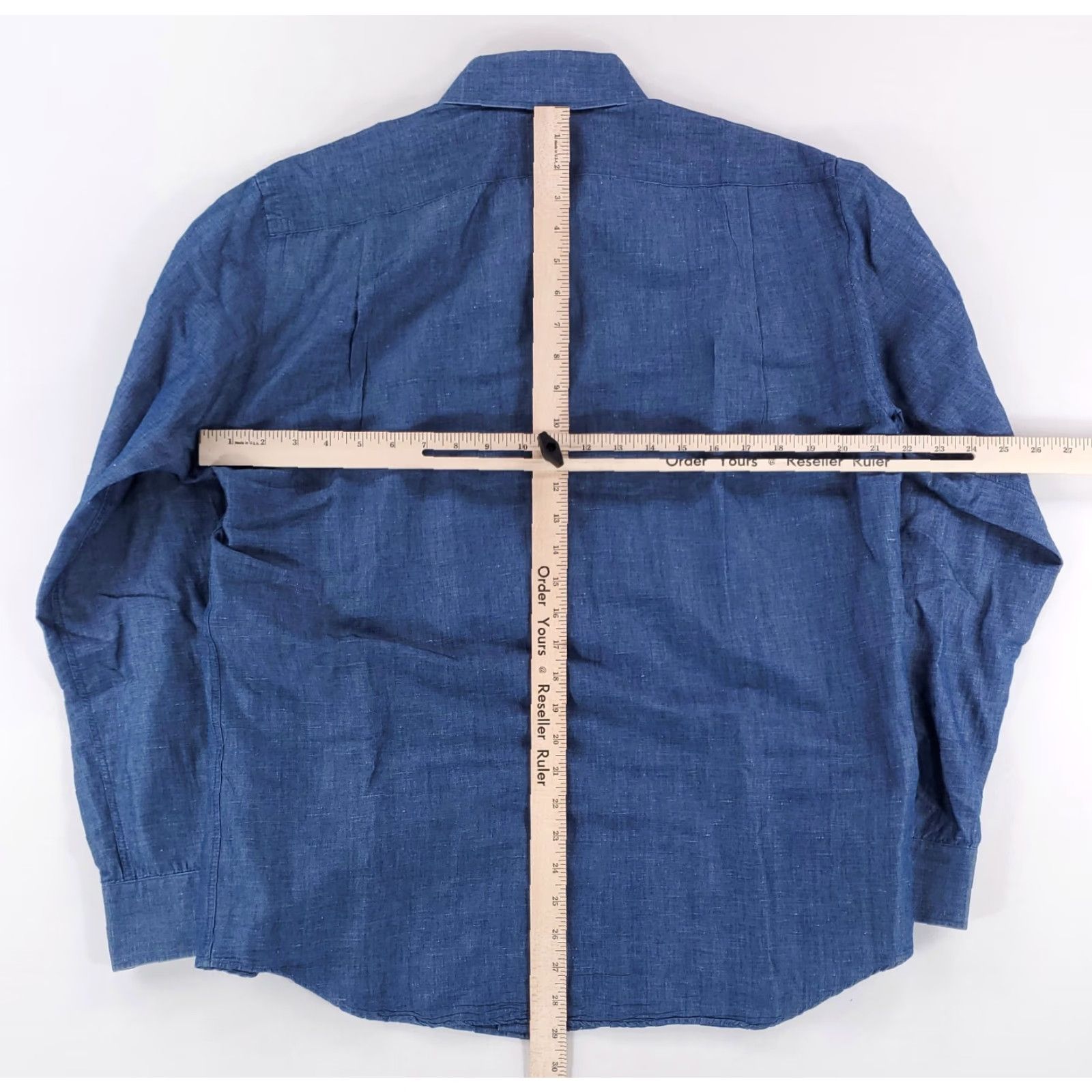 Denime Hagen Button-Up Shirt Blue Denim Chambray Long Sleeve Mens L Carmel California California Denim Chambray Button Up Shirt Blue Mens L Size US L / EU 52-54 / 3 - 4 Thumbnail