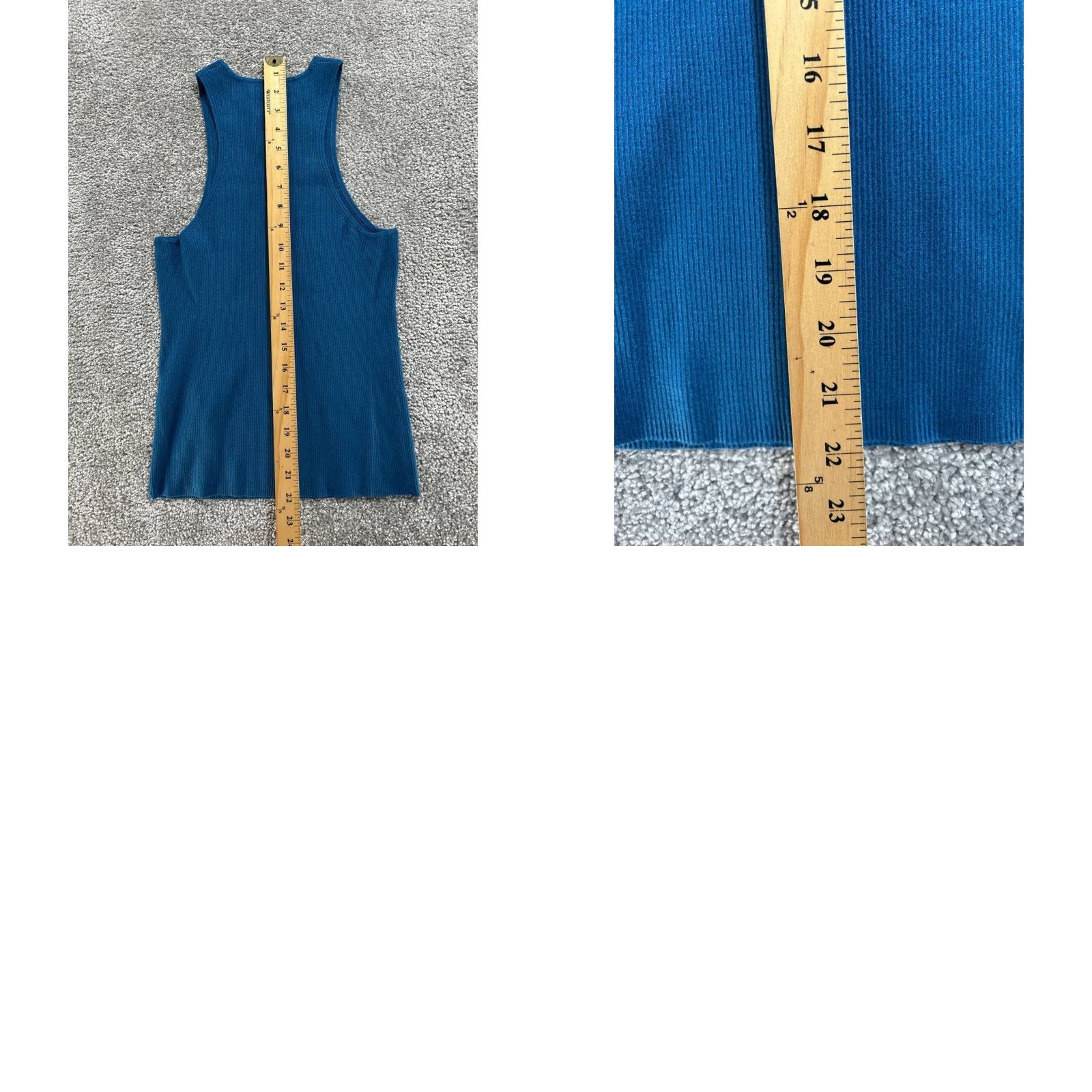 Madewell Madewell Shirt Womens Medium Blue Knit Tank Top Casual Slim Pullover Sleeveless Cotton Knit Size M / US 6-8 / IT 42-44 - 8 Thumbnail