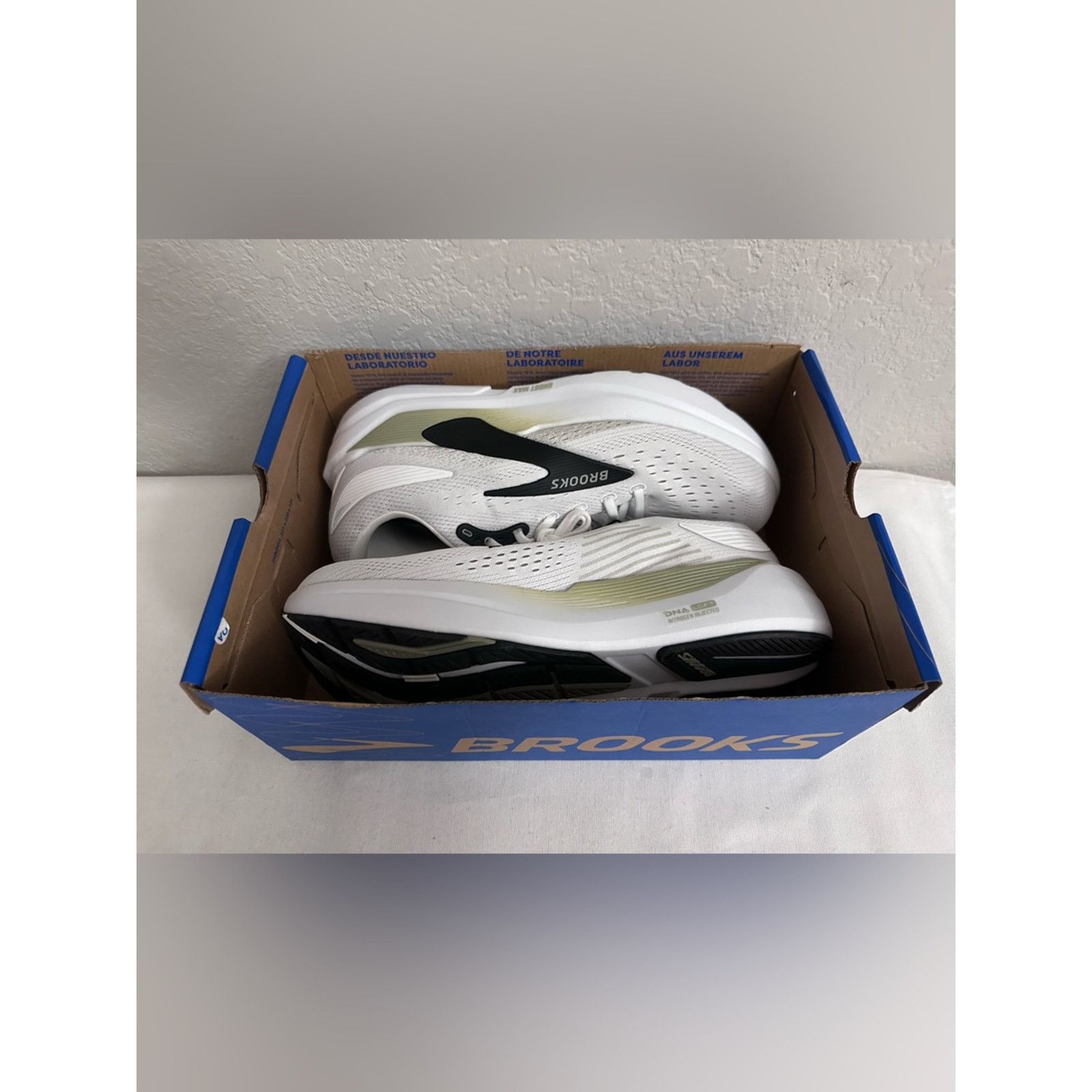 Brooks Brooks Men’s Ghost Max 3 Running Shoes Size 11 Bright White Size US 11 / EU 44 - 7 Thumbnail