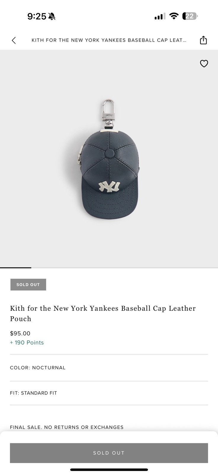 Kith × New York Yankees Kith x New York Yankees Baseball Cap Leather Pouch Size ONE SIZE - 4 Thumbnail