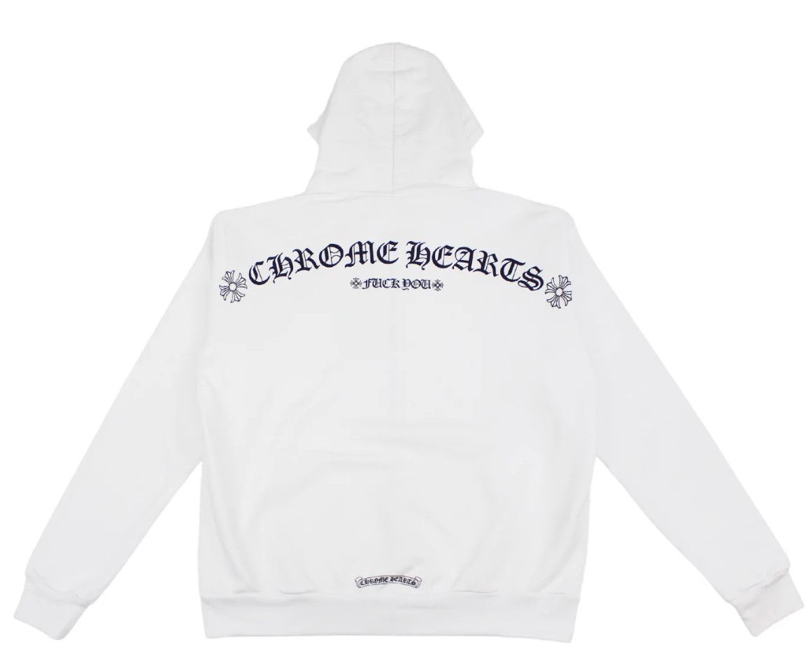 Shoulder Logo Zip Up Hooded Sweatshirt White, Men's
