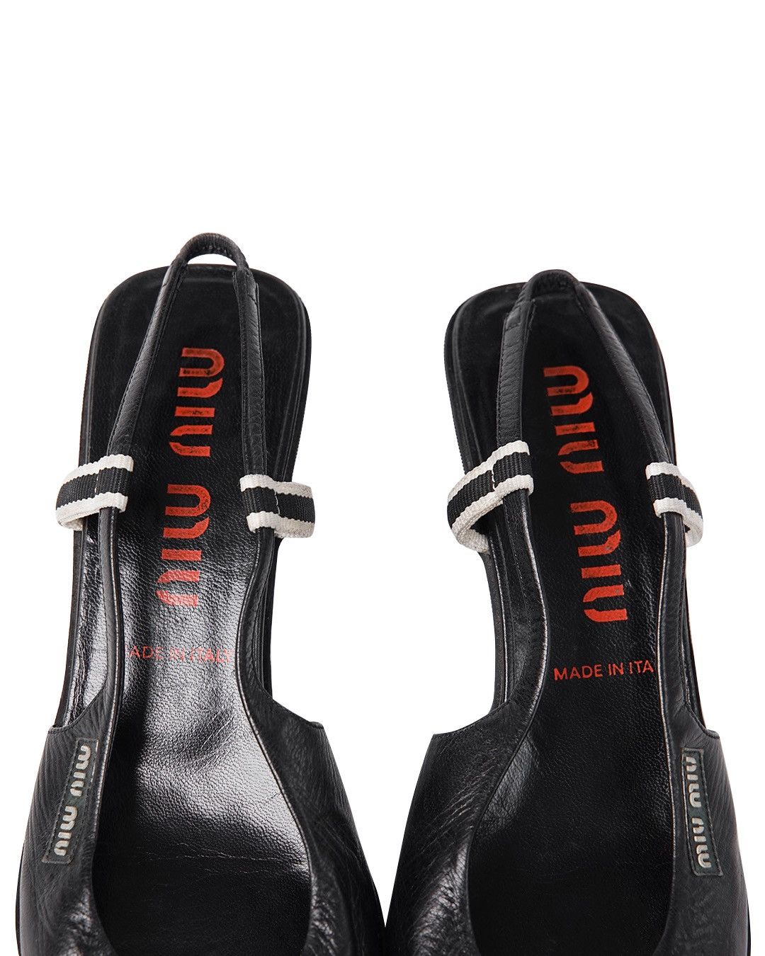 S/S2000 Miu Miu Strap Leather Heels 37