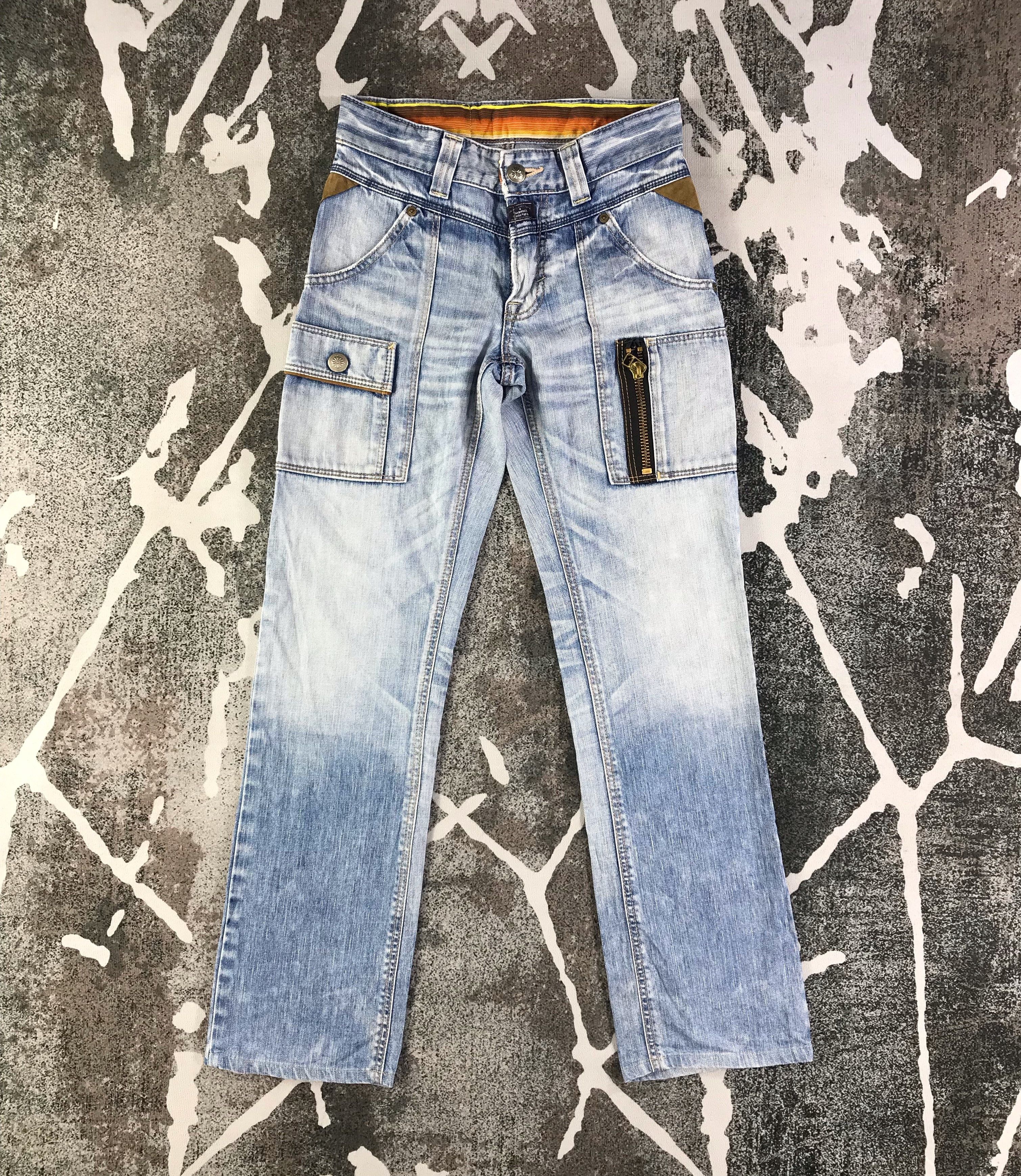 Edwin Edwin Blue Trip Cargo Jeans Multi Pocket Denim KJ1800 Size 28" / US 6 / IT 42 - 1 Thumbnail