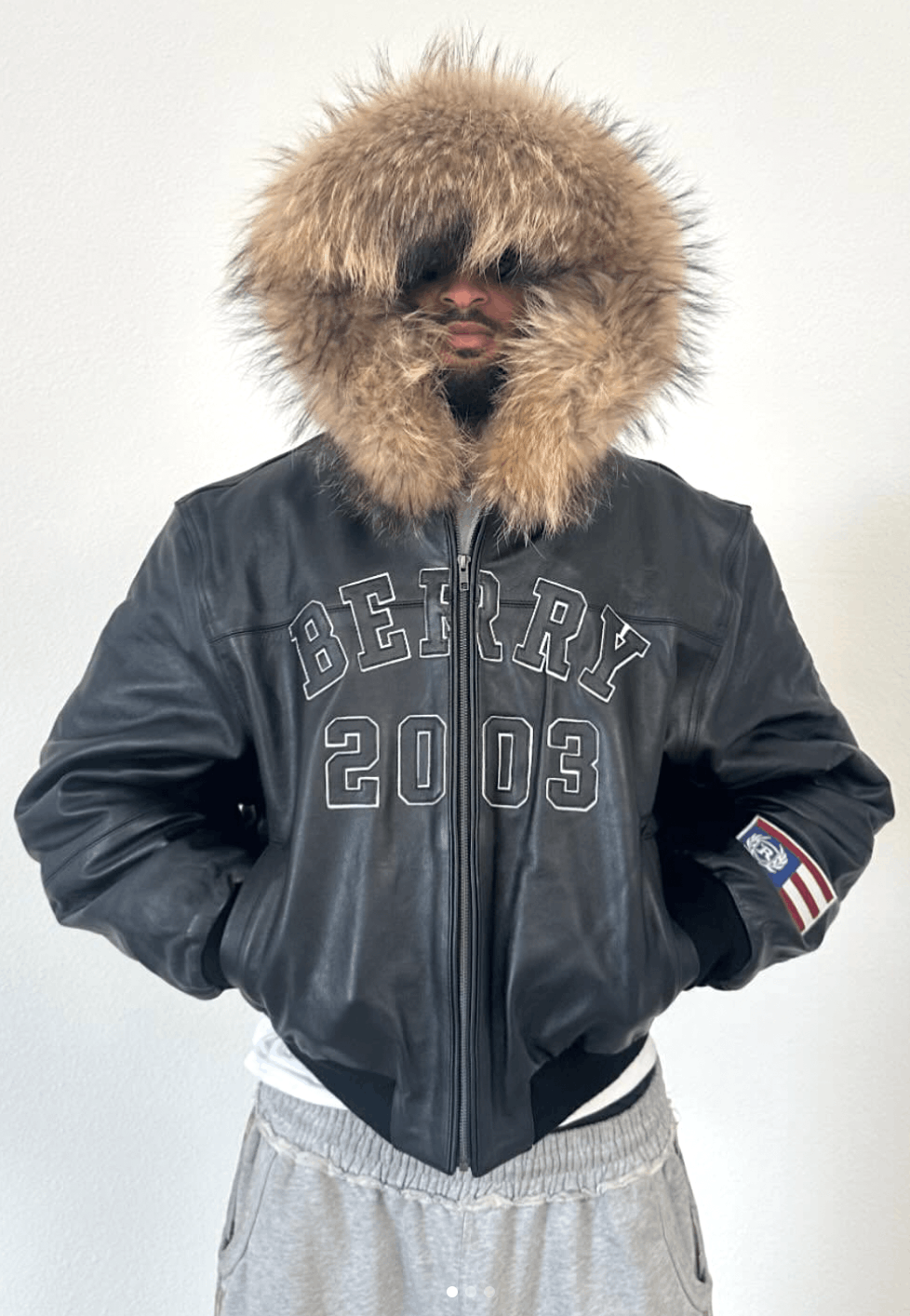 The GV Gallery Berry Fur Leather Jacket Size US S / EU 44-46 / 1 - 2 Thumbnail