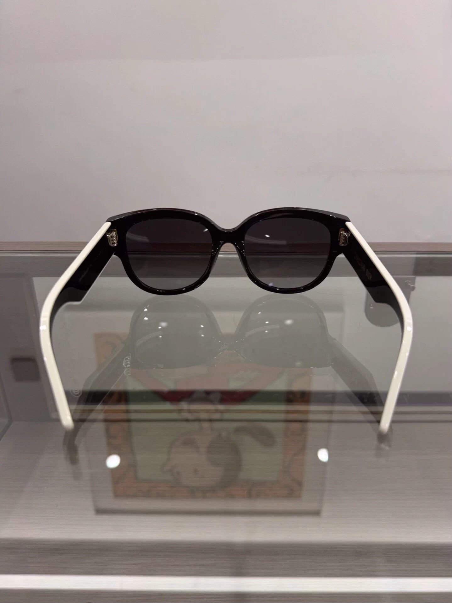 Dior Dior Black Sunglasses White Star Logo Side Size ONE SIZE - 6 Thumbnail