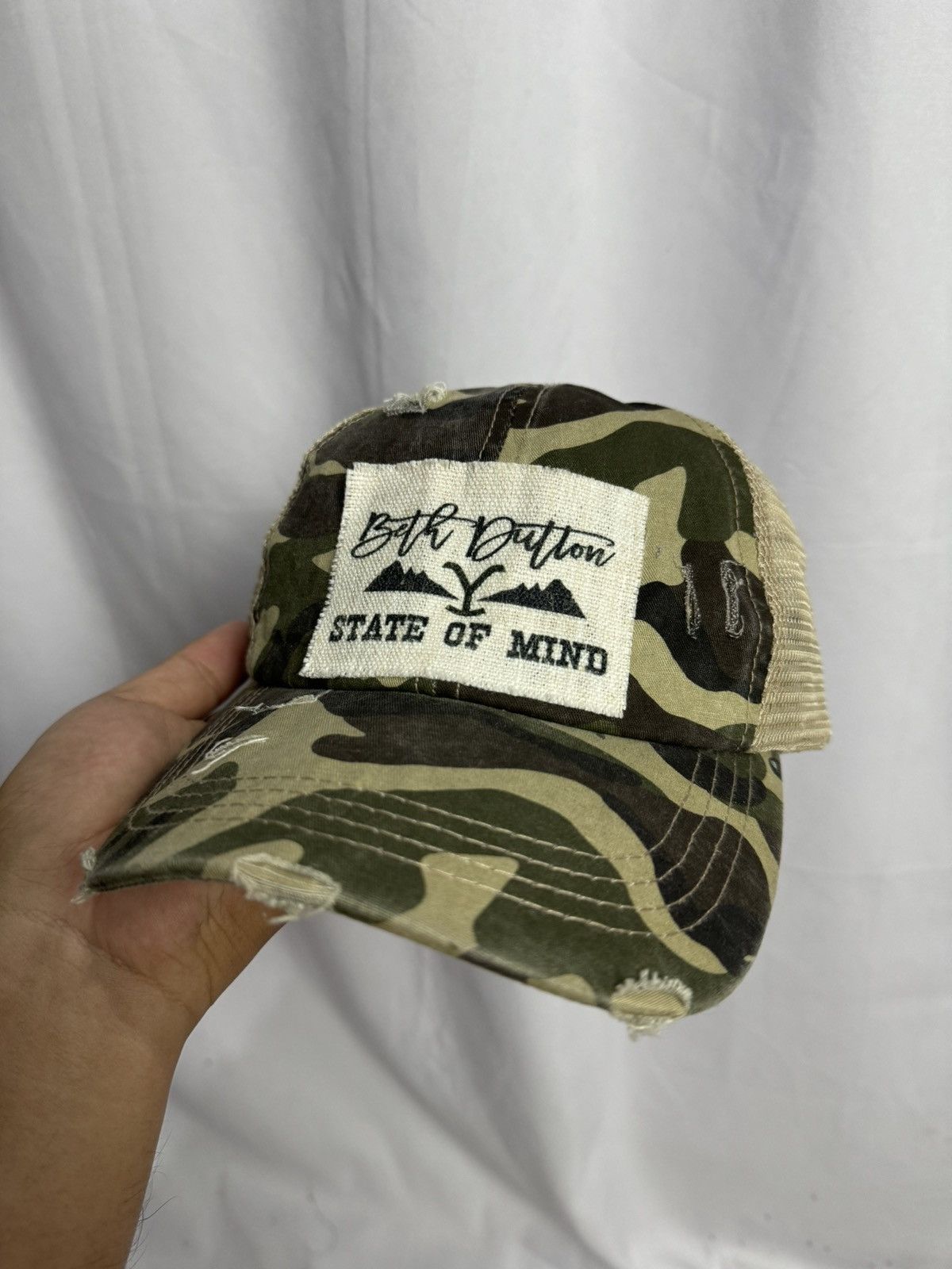 Hysteric Glamour × Japanese Brand × PPFM Trucker Hats State Of Mind Distressed Size ONE SIZE - 2 Thumbnail