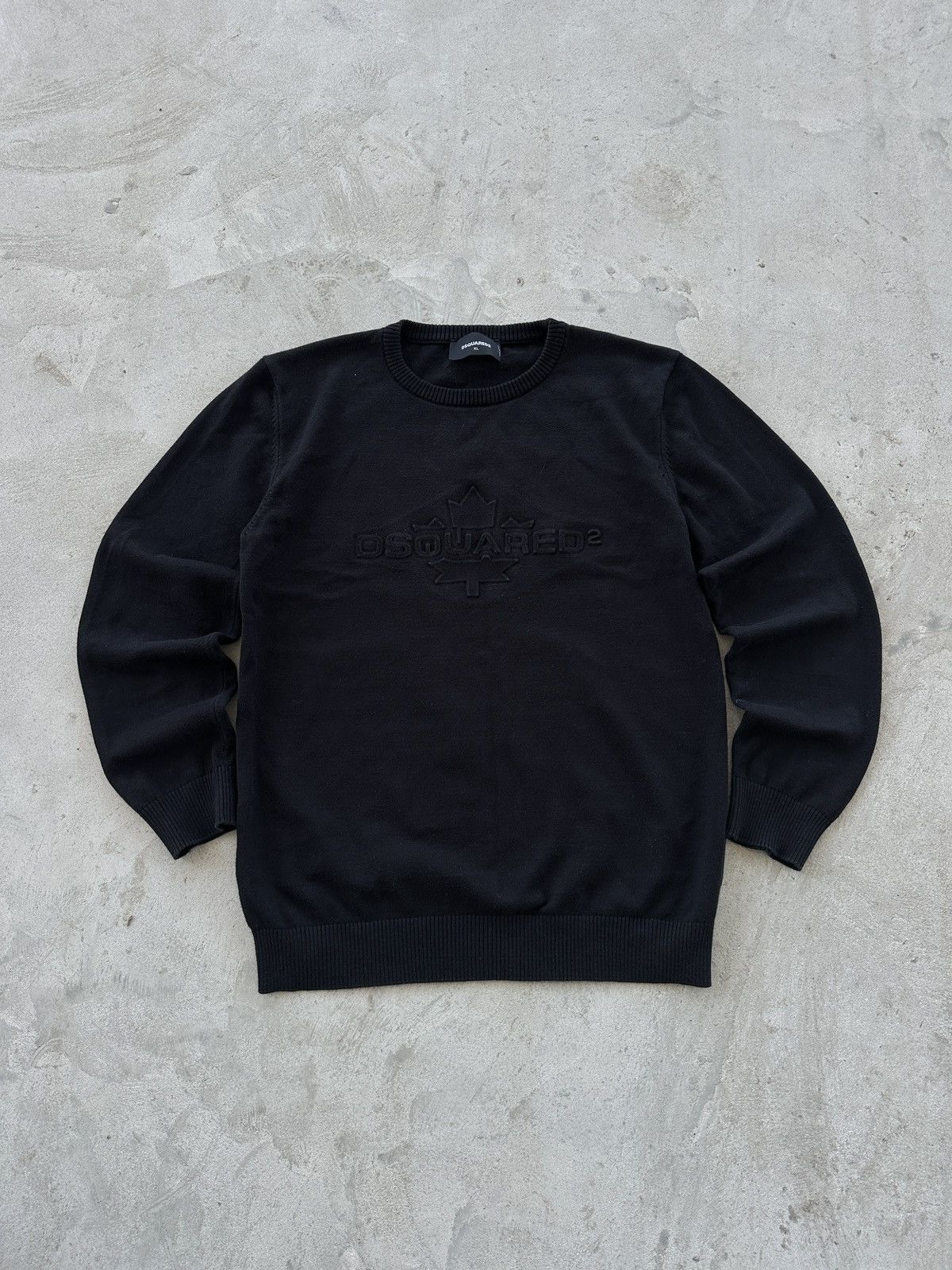 Dsquared2 Vintage Sweater Dsquared Pullover Embroidered Logo Black L Size US L / EU 52-54 / 3 - 1 Thumbnail