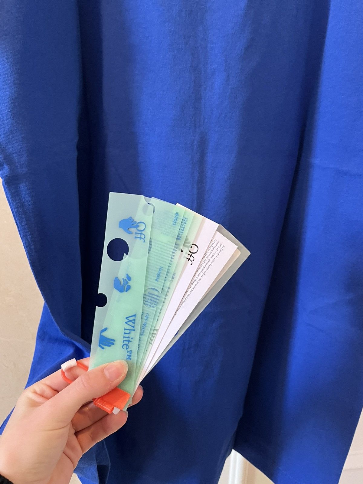 Off-White Blue Off-White t-shirt, never worn w tags Size US M / EU 48-50 / 2 - 9 Thumbnail