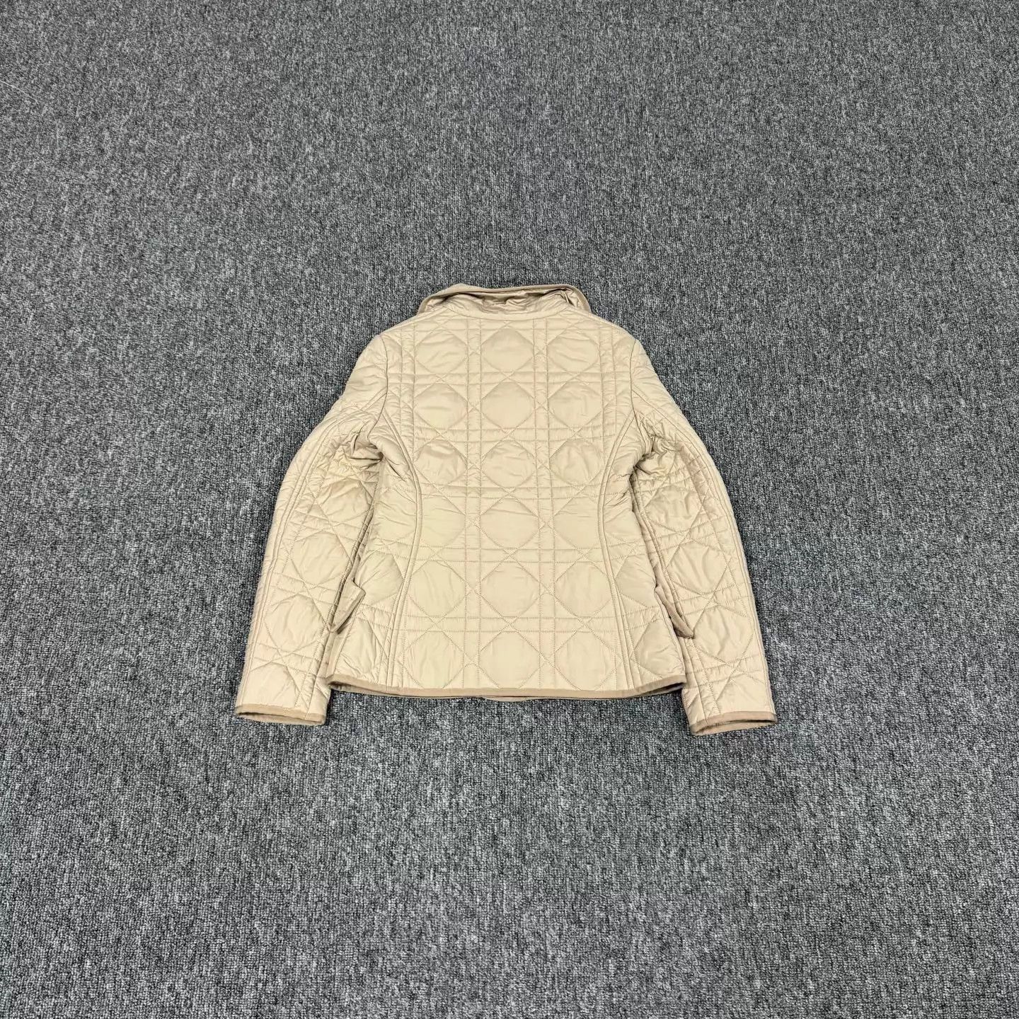 Dior Dior Beige Quilted Collared Cotton Jacket 99 New Size XS / US 0-2 / IT 36-38 - 2 Thumbnail