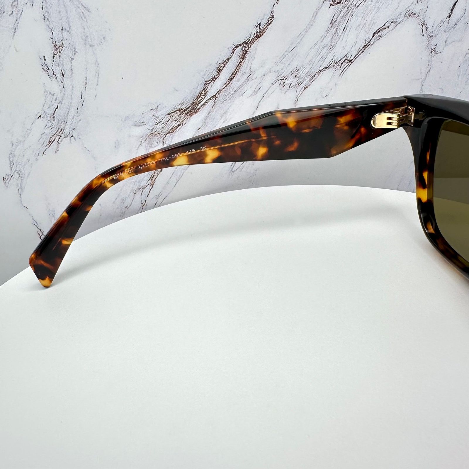 Prada New PRADA Sunglasses Brown Tortoise Square Butterfly Size ONE SIZE - 9 Thumbnail