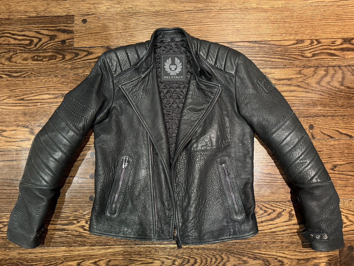 Belstaff Belstaff Black Leather Moto Jacket – Quilted Shoulders Size US M / EU 48-50 / 2 - 10 Thumbnail