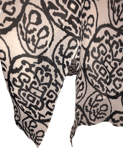 John Galliano Draped Asymmetric Printed Silk Skirt Size 27" / US 4 / IT 40 - 4 Thumbnail