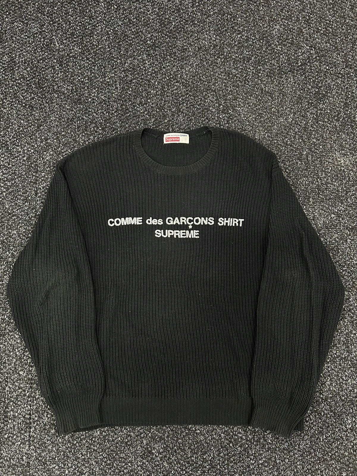 Comme des Garcons Supreme Supreme Comme Des Garcons SHIRT Knit Sweater Grailed