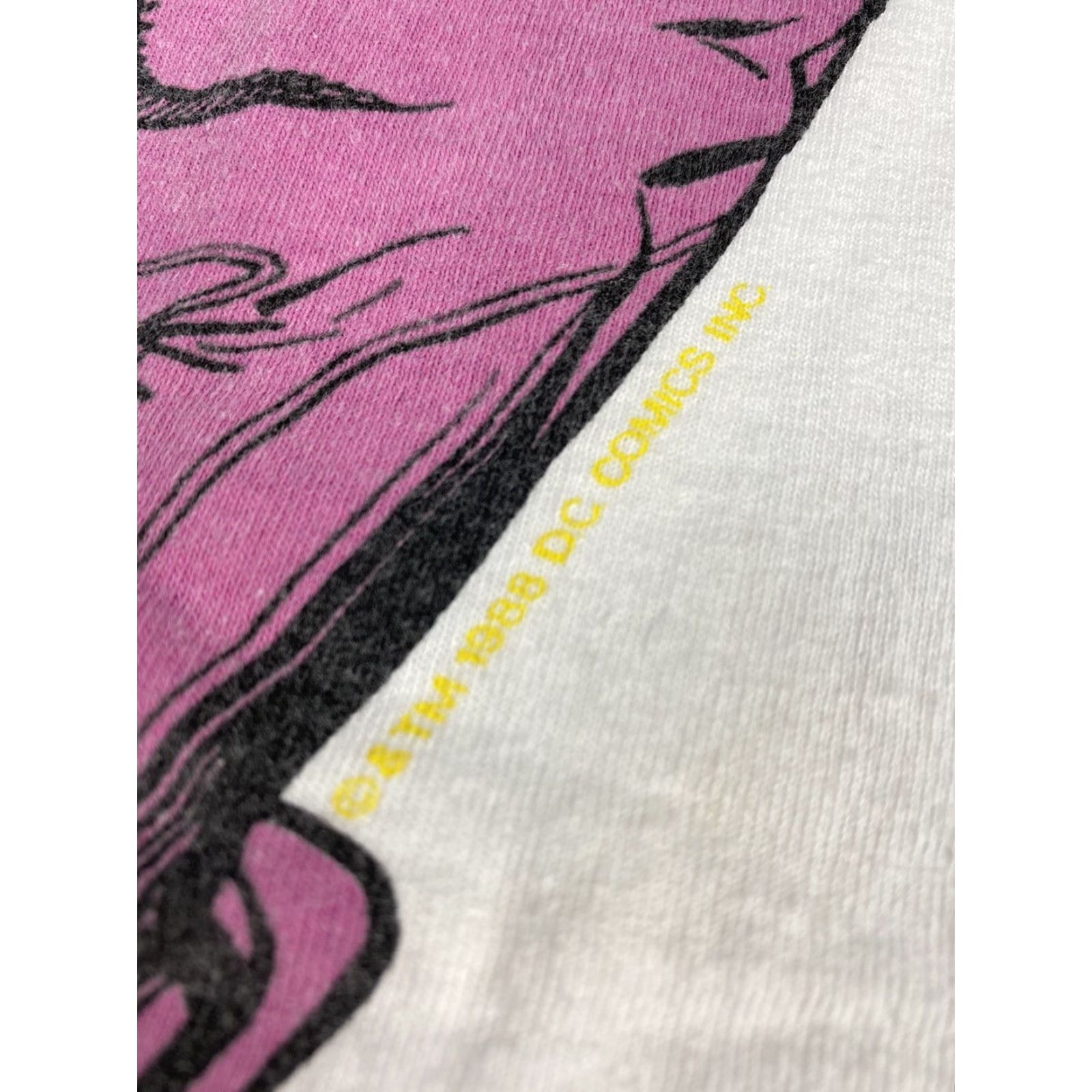 Vintage VINTAGE Batman Joker 1988 T Shirt Graphic Tee Single Stitch JG Hook Mens XL White Size US XL / EU 56 / 4 - 3 Thumbnail