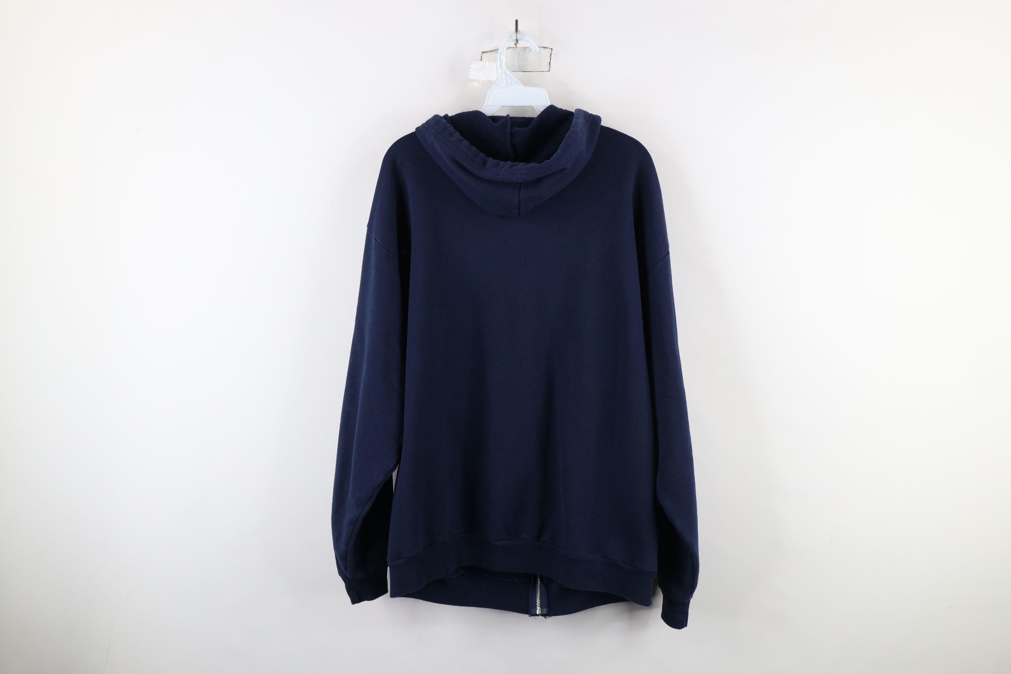 Vintage Vintage 90s Streetwear Blank Full Zip Hoodie Sweatshirt Size US L / EU 52-54 / 3 - 8 Thumbnail
