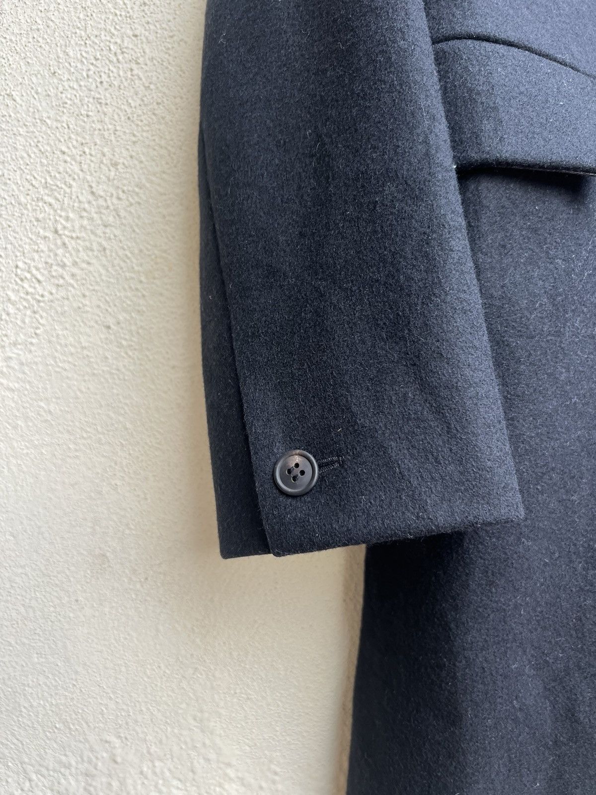 A.P.C. RARE! Archive 1998 A.P.C. France Black Wool Overcoat Jacket Size US S / EU 44-46 / 1 - 9 Thumbnail