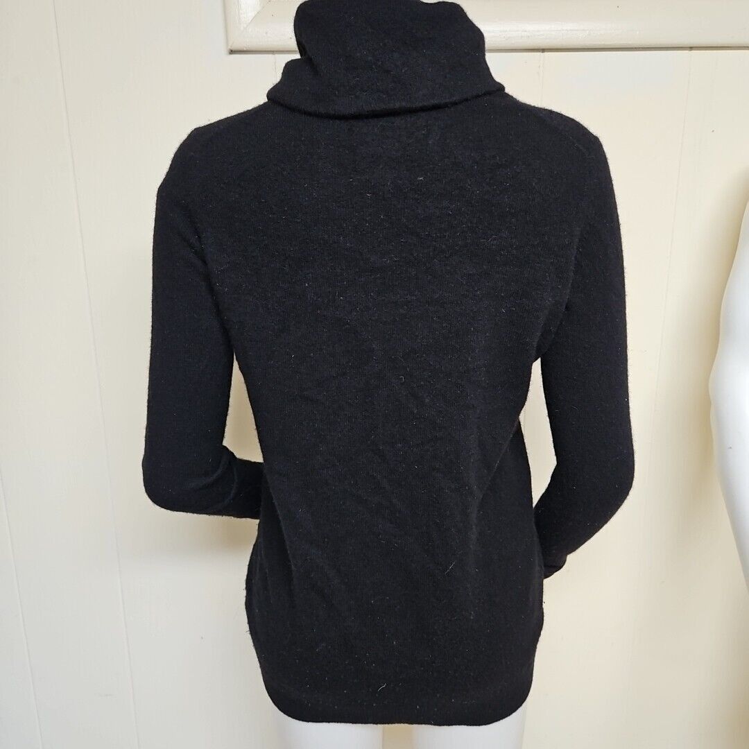 Theory Theory Andrian Royal Cashmere Sweater Womens Petite Black Tu Size S / US 4 / IT 40 - 3 Thumbnail