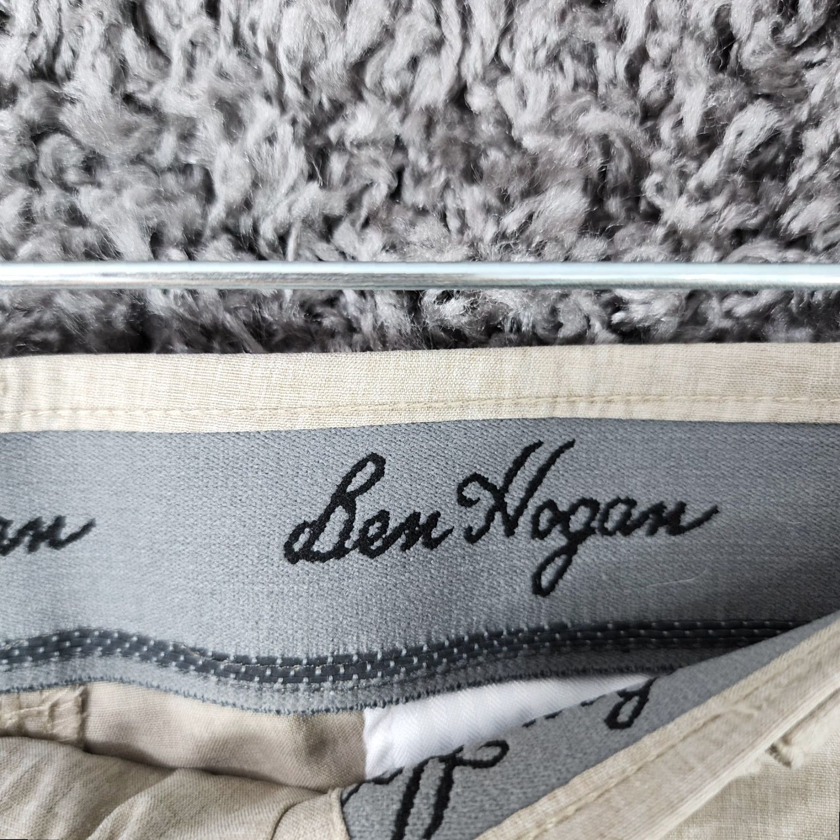 Hogan Ben Hogan Mens Browns Heathered Chino Polyester Shorts Size 38 Size US 38 / EU 54 - 3 Thumbnail