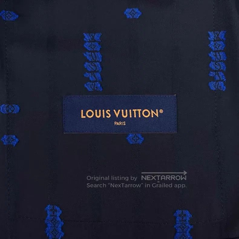 Louis Vuitton Louis Vuitton FW25 New Blue Black/Navy Dark Embroidered Tr Size US L / EU 52-54 / 3 - 4 Thumbnail