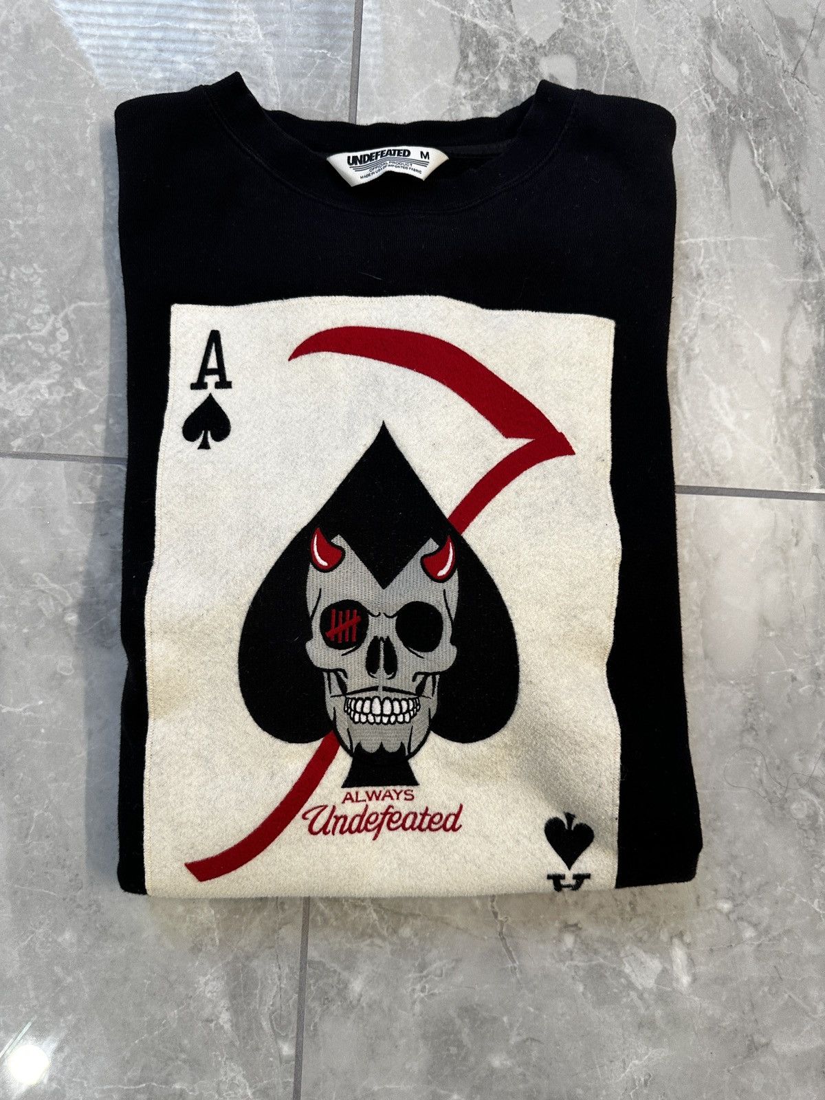 Undefeated Undefeated Ace of Spades Crewneck Size US M / EU 48-50 / 2 - 1 Thumbnail