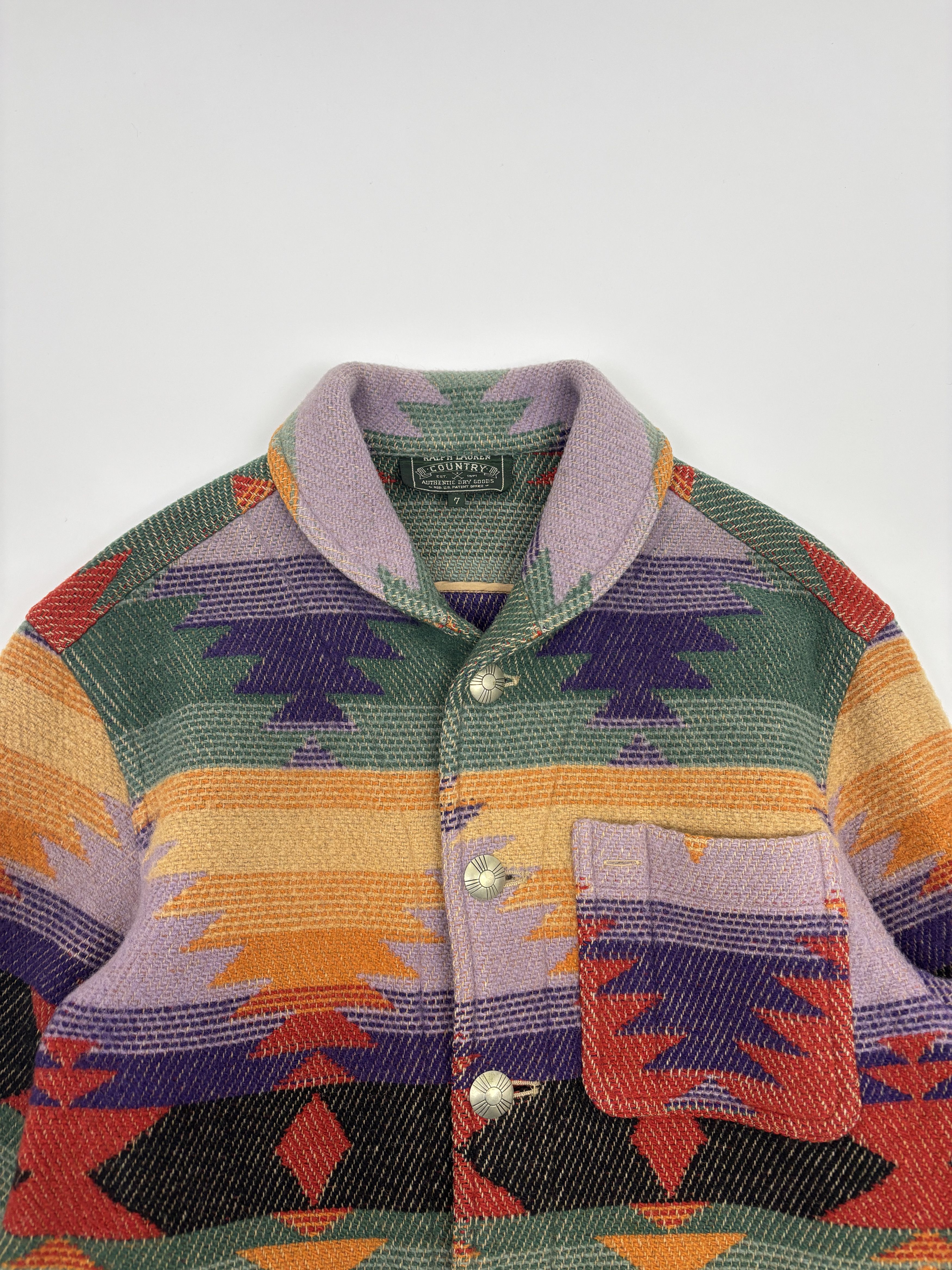 Ralph Lauren Ralph Lauren Country Native Rug Jacket Size M / US 6-8 / IT 42-44 - 5 Thumbnail