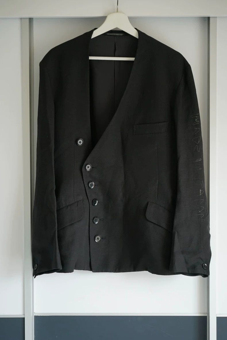 Yohji Yamamoto Yohji Yamamoto Yohji Yamamoto Black Kimono Style Jacket Size US M / EU 48-50 / 2 - 1 Thumbnail