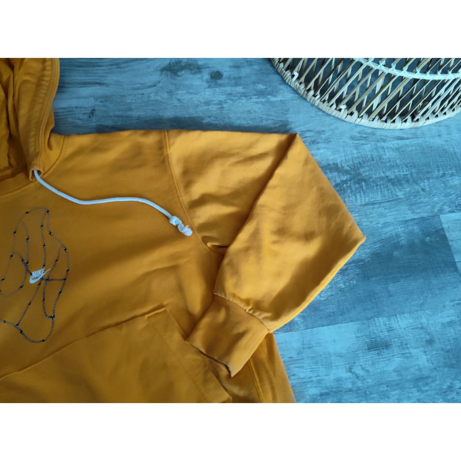 Nike Nike Sweatshirt Basketball Dri-Fit Orange Hooded Pullover Mens Size M Loose Fit Size US M / EU 48-50 / 2 - 6 Thumbnail