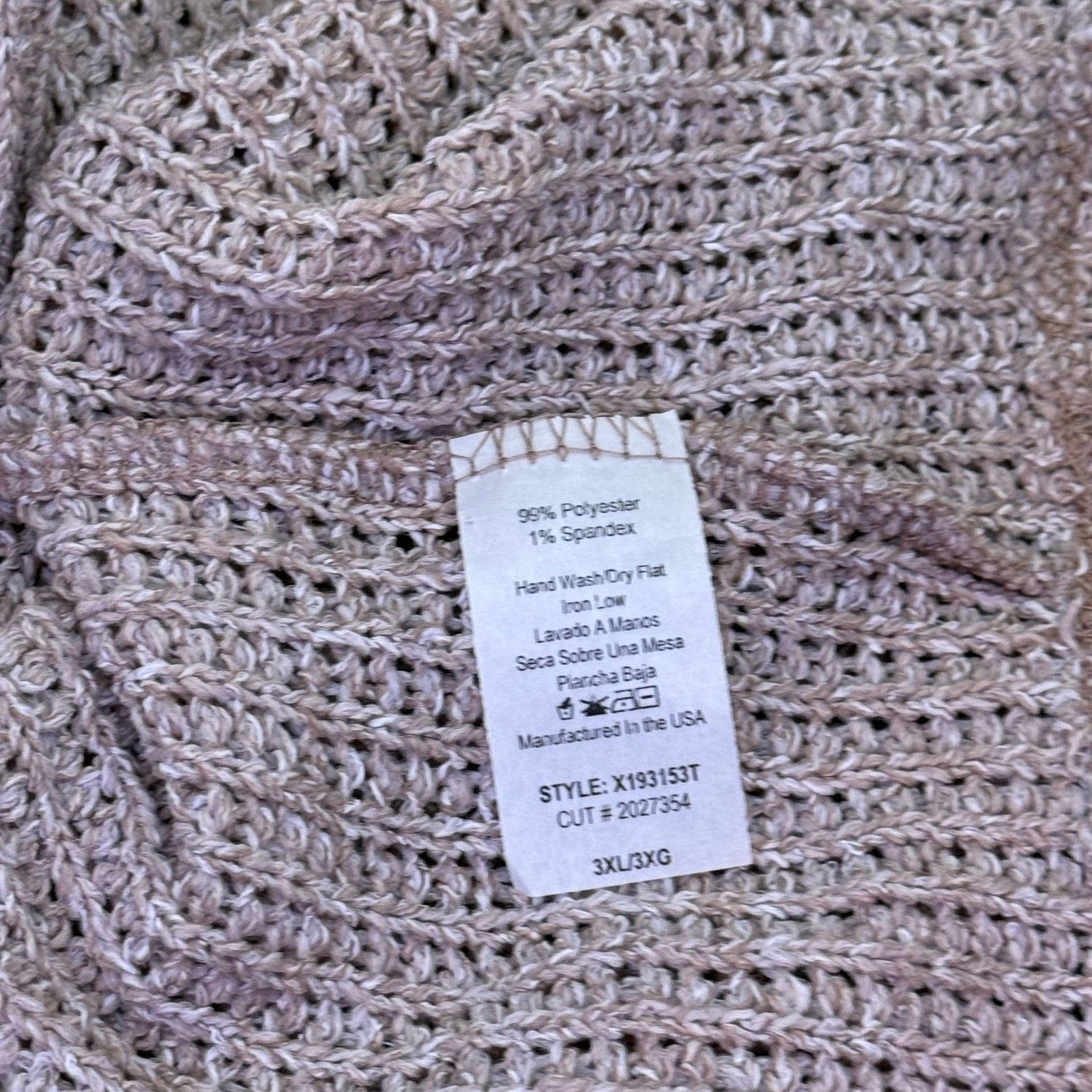 & Other Stories Chris & Carol Light Purple Open Knit Relaxed Sweater Women Size 3XL / US 20-22 - 6 Thumbnail