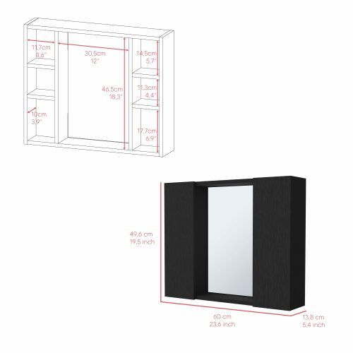 Designer × Homemade Medicine Cabinet Hops, Double Door, Mirror, One External She Size US L / EU 52-54 / 3 - 3 Thumbnail