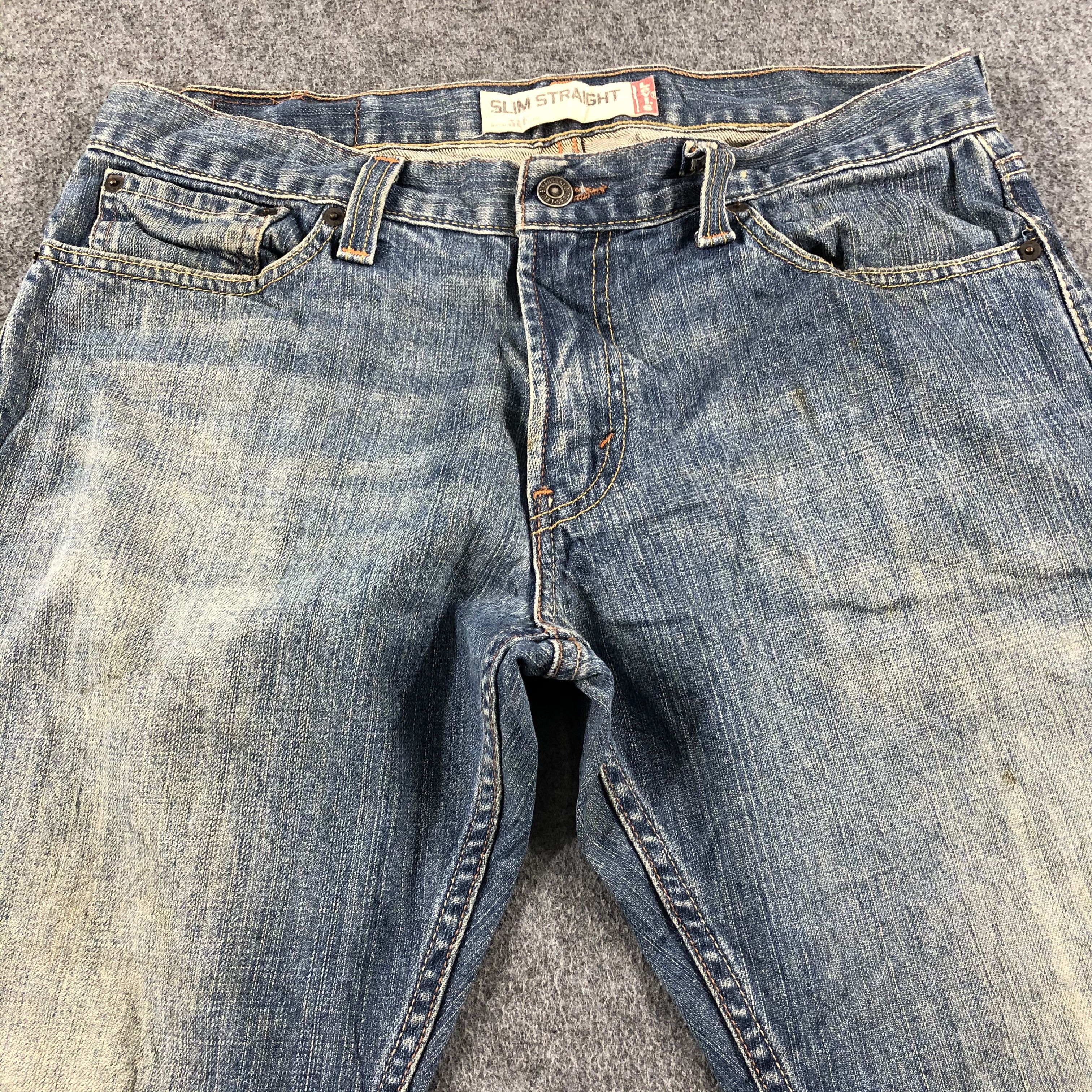 Levi's Vintage Blue Wash Levis 514 Jeans-J2500 Size US 34 / EU 50 - 3 Thumbnail