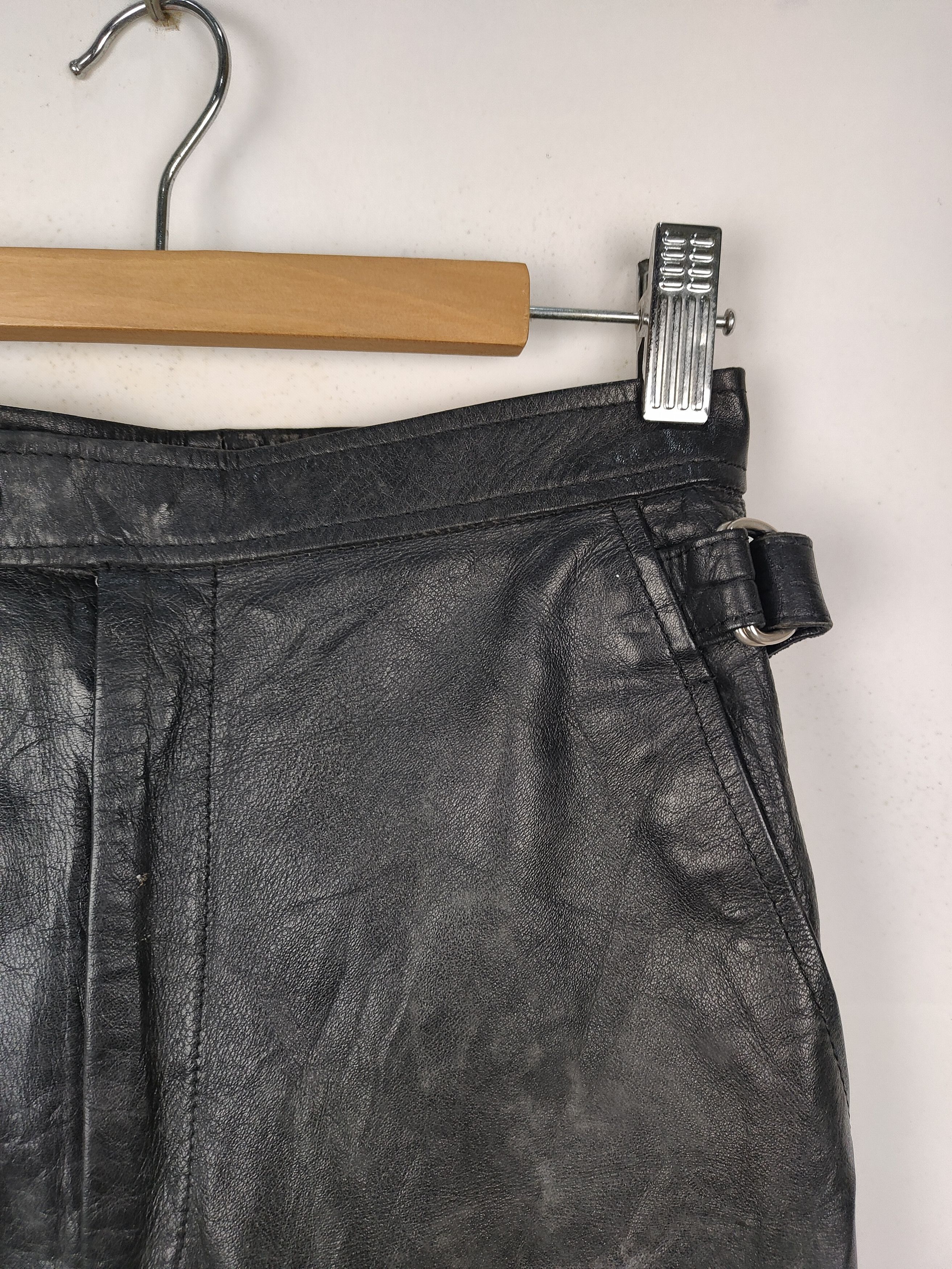Japanese Brand Ba-tsu Laboratory All Fashion Art Leather pant Size 24" / US 00 / IT 34 - 3 Thumbnail