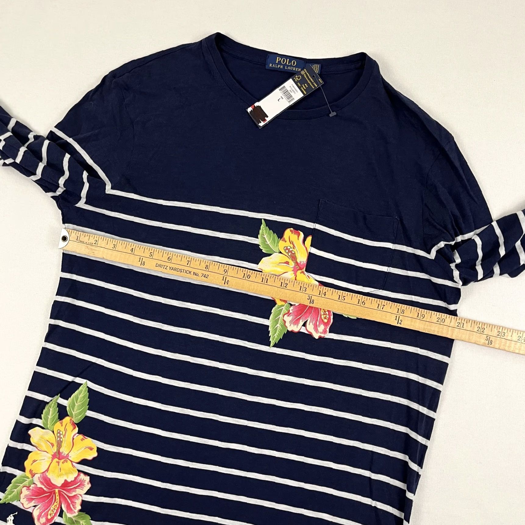 Polo Ralph Lauren Polo Ralph Lauren Shirt Mens Large Blue Floral Hawaiian Short Sleeve New Size US L / EU 52-54 / 3 - 6 Thumbnail