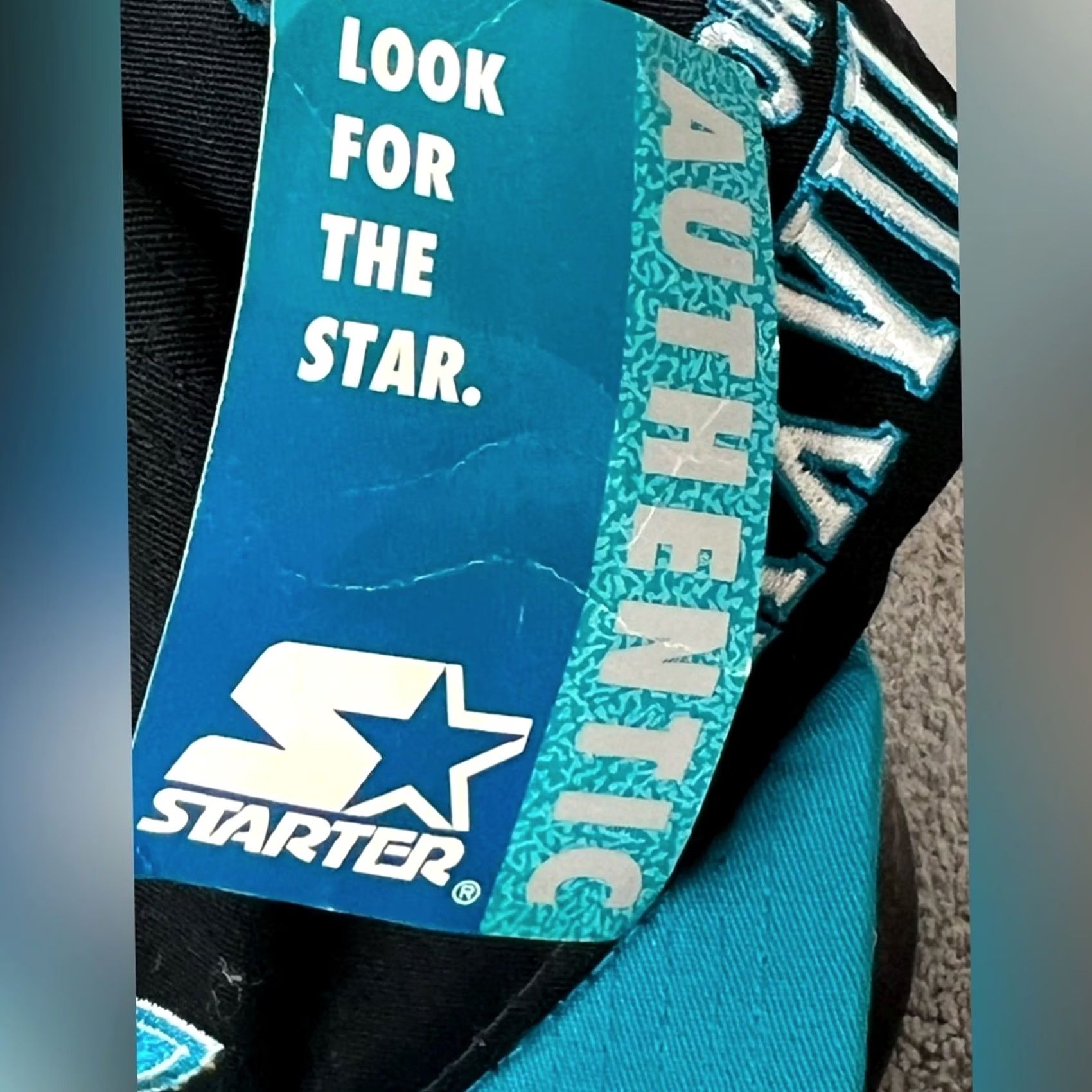 Starter VINTAGE Starter Super Bowl 1994 Snapback Teal Black Hat NEW WITH TAGS Hat Mens One Size Black Teal 1994 Super Bowl Starter Snapback Hats Mens Size ONE SIZE - 6 Thumbnail