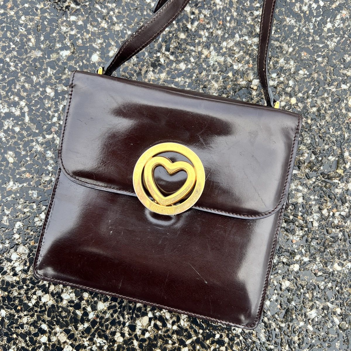 Love Moschino × Moschino Moschino Leather Shoulder Bag Size ONE SIZE - 2 Thumbnail
