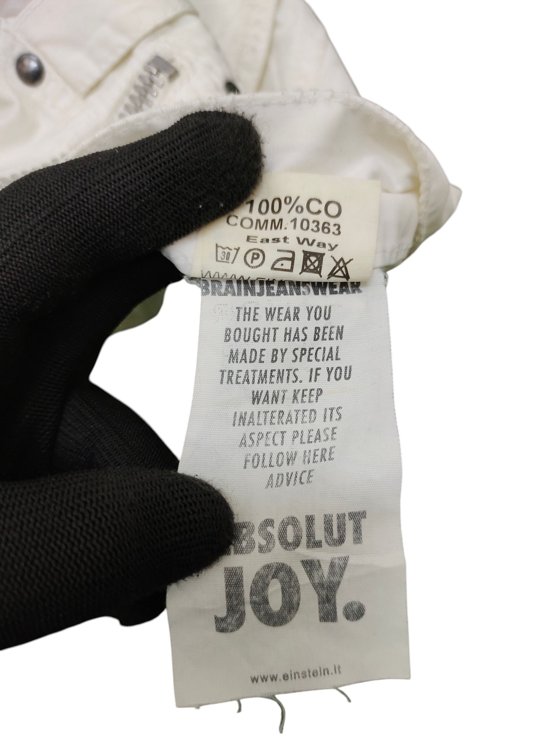 Absolut Joy Absolut Joy Einstein Asymmetric Cut White Zipper Pants Size US 30 / EU 46 - 13 Thumbnail