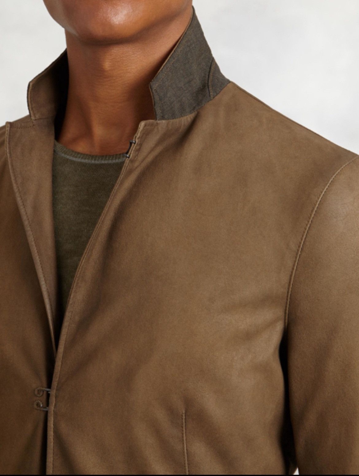 John Varvatos Suede Hook and Bar Jacket EU 48 USA 38 Size US M / EU 48-50 / 2 - 4 Thumbnail